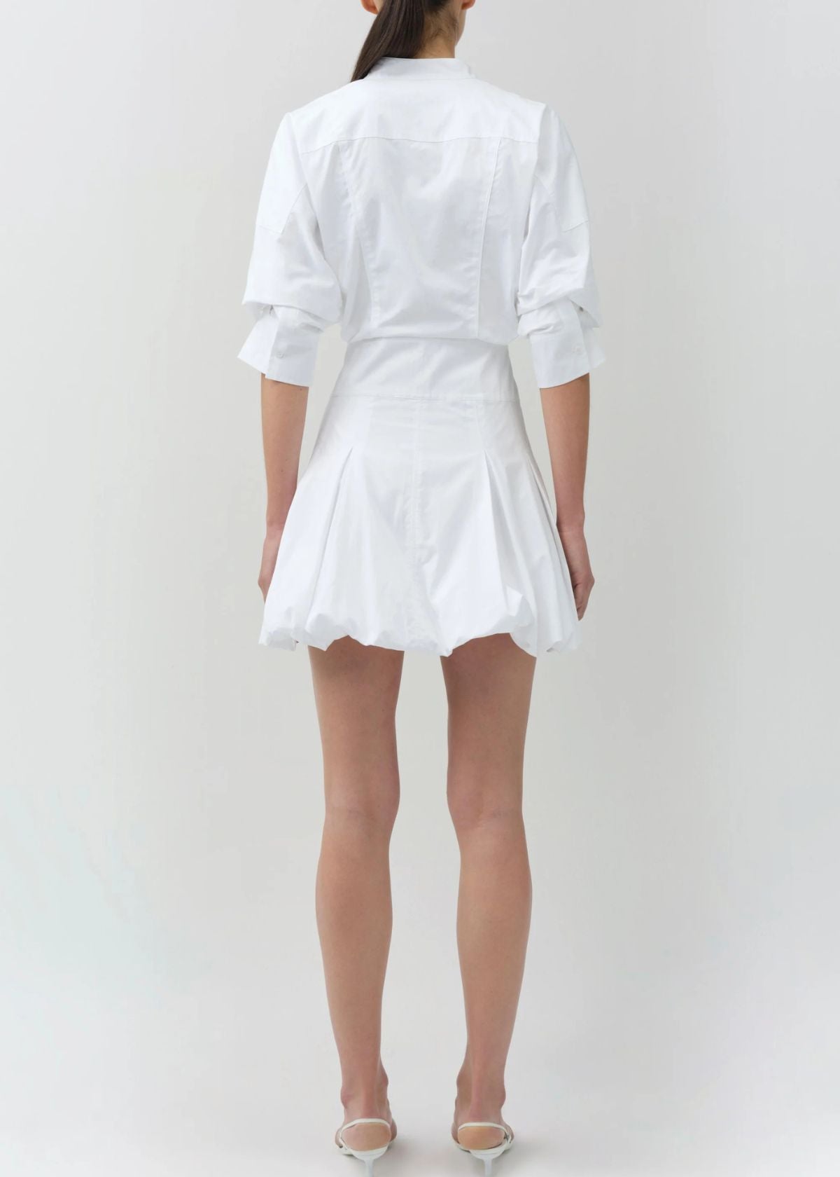 SIMKHAI Effie Bubble Mini Dress - White