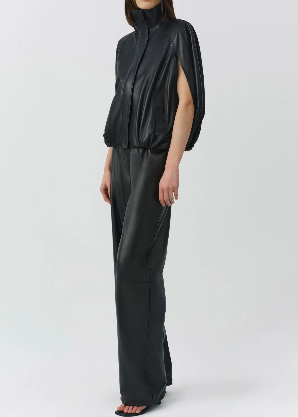 SIMKHAI Jada Cape Jacket - Black