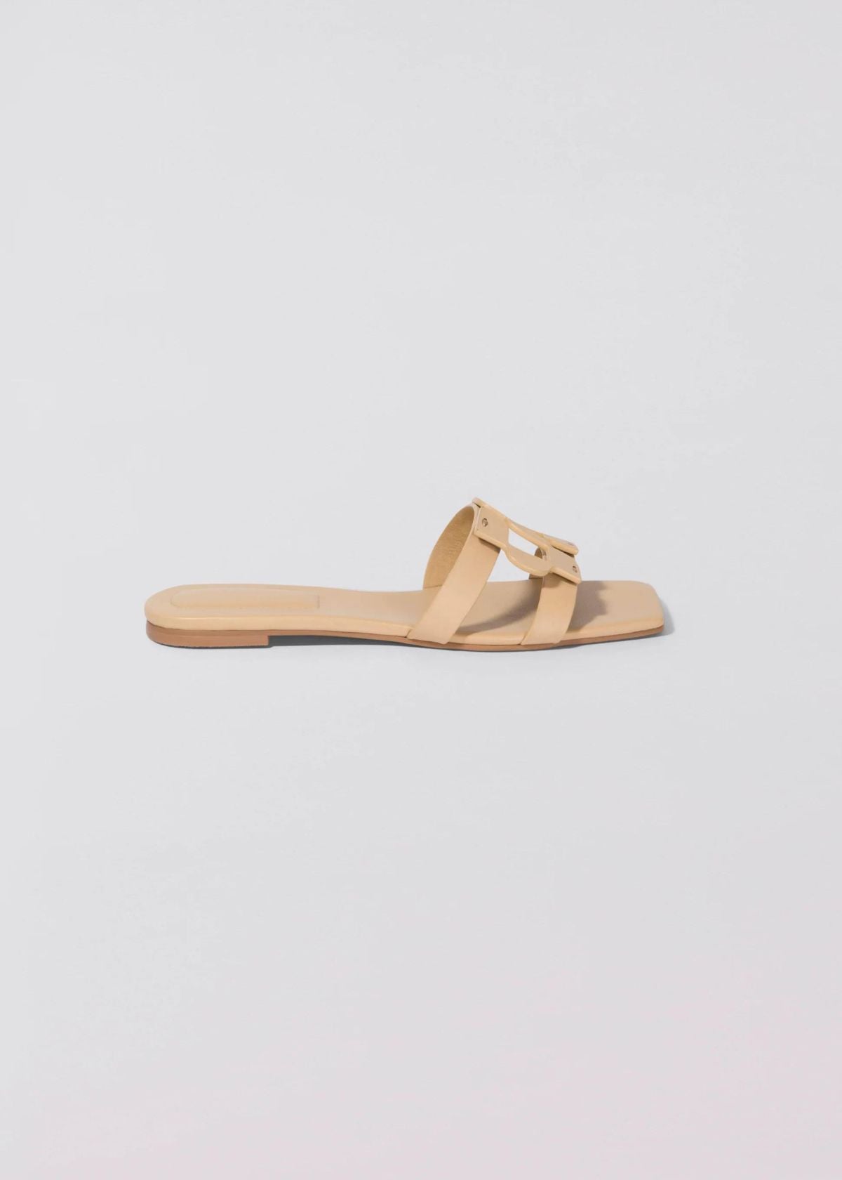 SIMKHAI Monogram Flat Slide - Camel