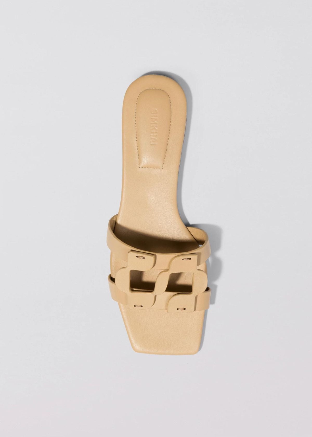 SIMKHAI Monogram Flat Slide - Camel