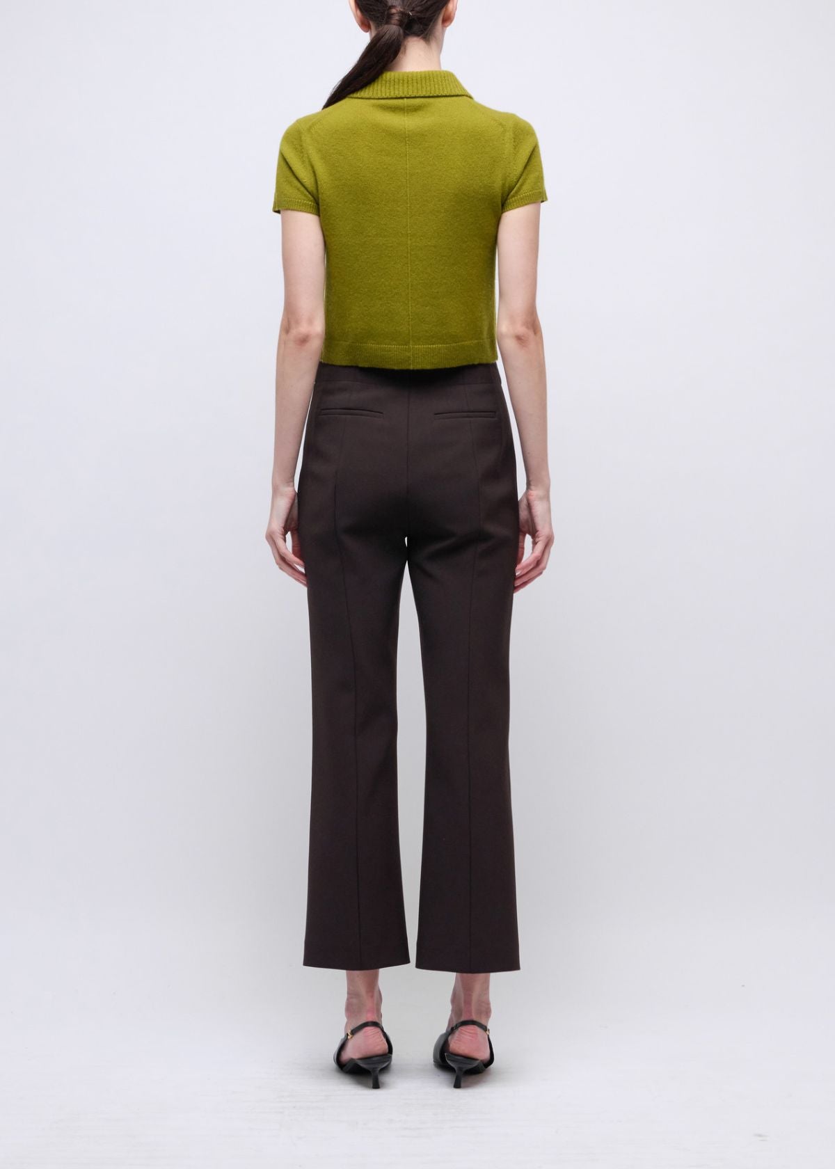 SIMKHAI Mackenzie Straight Leg Pant - Chocolate