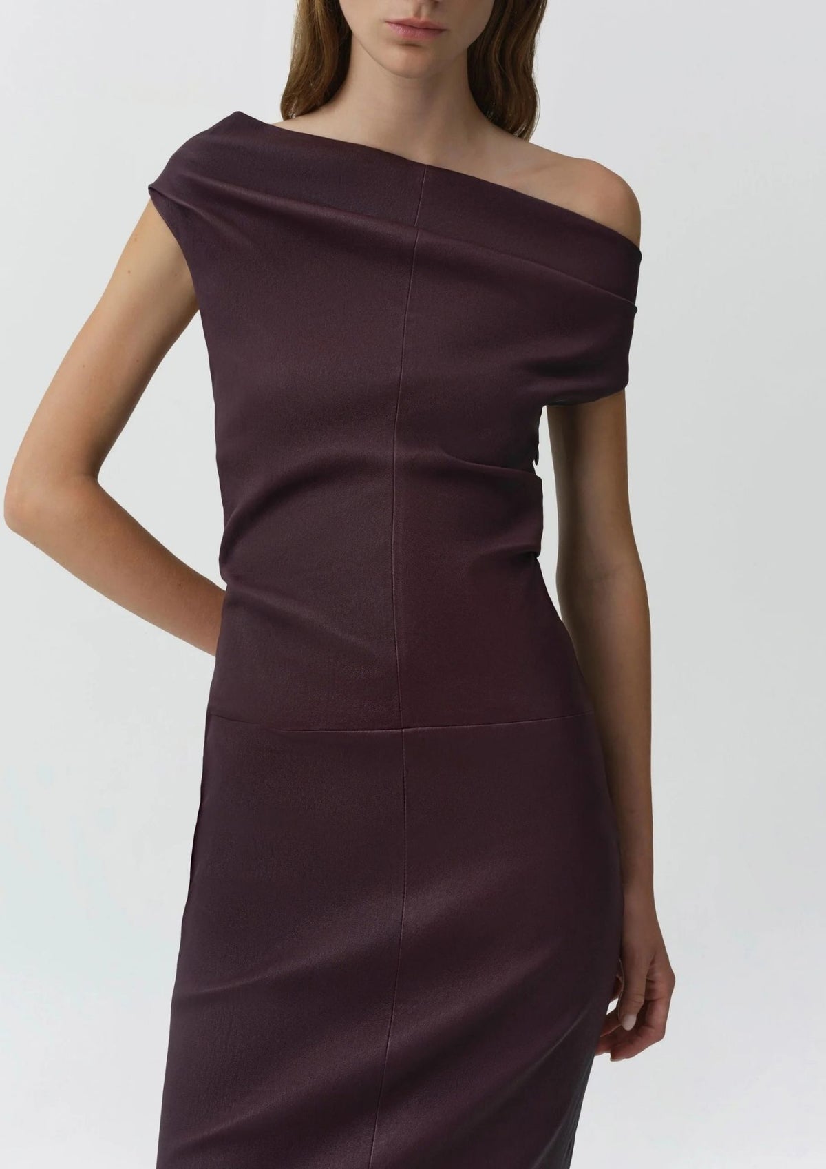 SIMKHAI Vessia Midi Dress - Fig