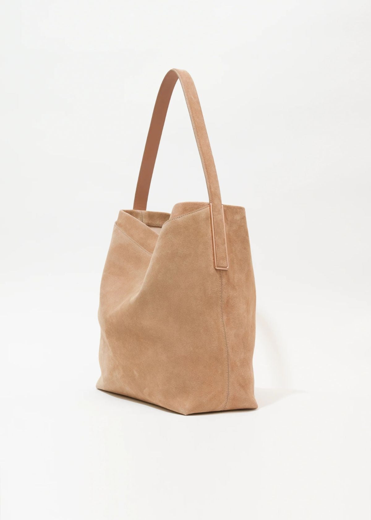 SIMKHAI Wynn Large Suede Bucket Bag - Desert