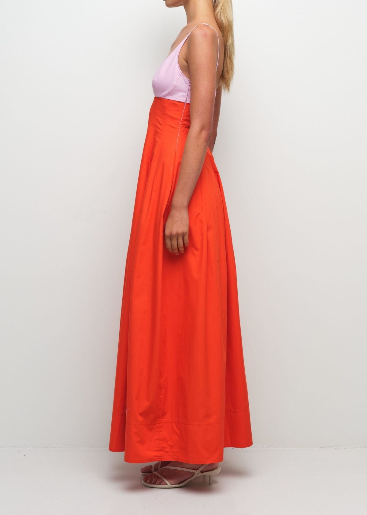 SIMKHAI Maddy Cotton Maxi Dress - Lobster Multi