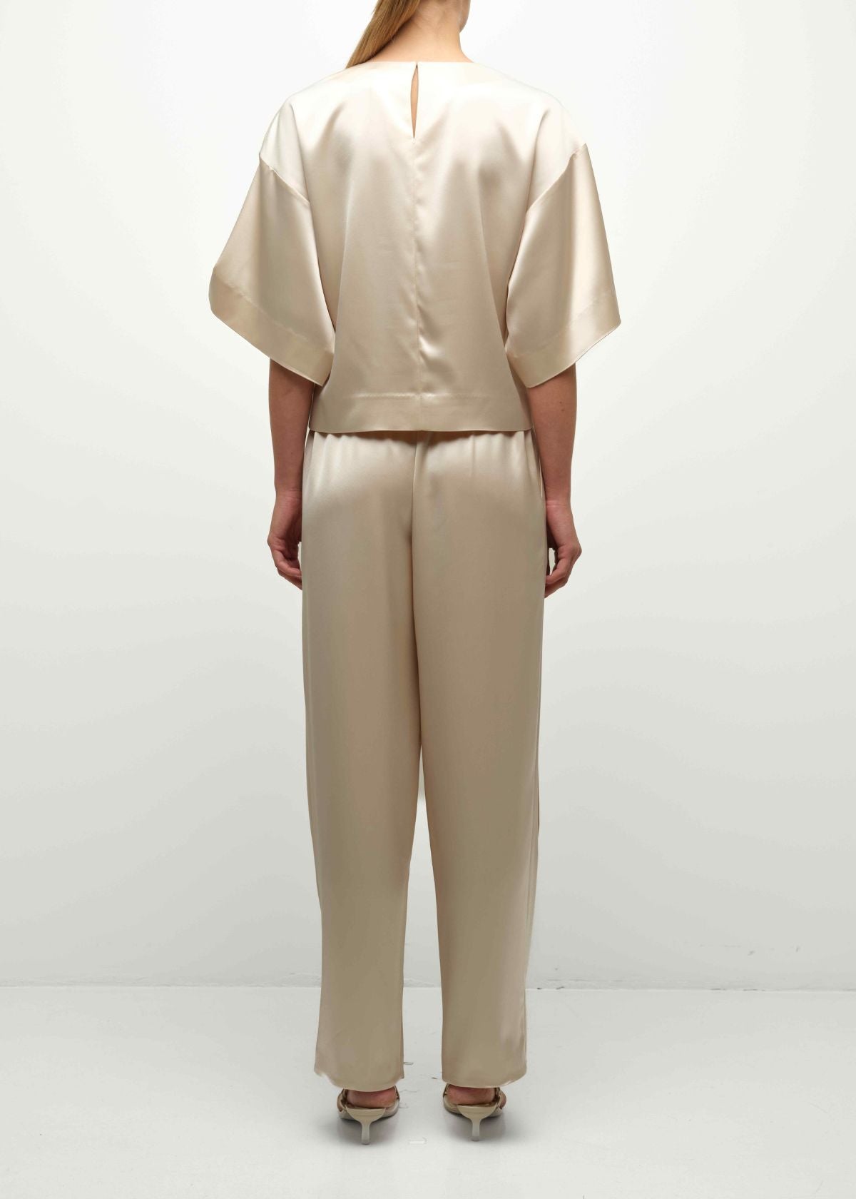 SIMKHAI Alina Short Sleeve Top - Stone