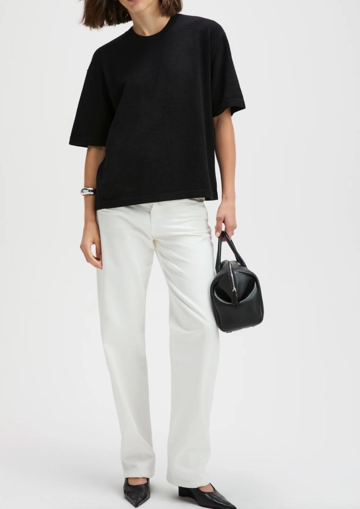SOLD OUT NYC The Cashmere Oversized Tee - Black