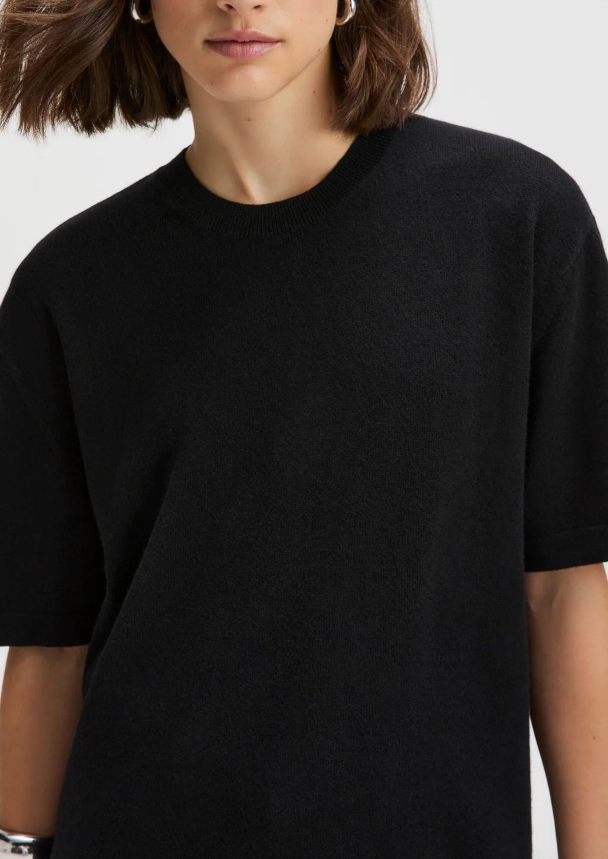 SOLD OUT NYC The Cashmere Oversized Tee - Black