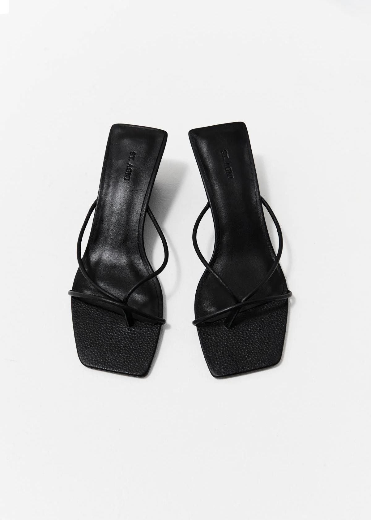 ST. AGNI Minimal Low Wedge - Black