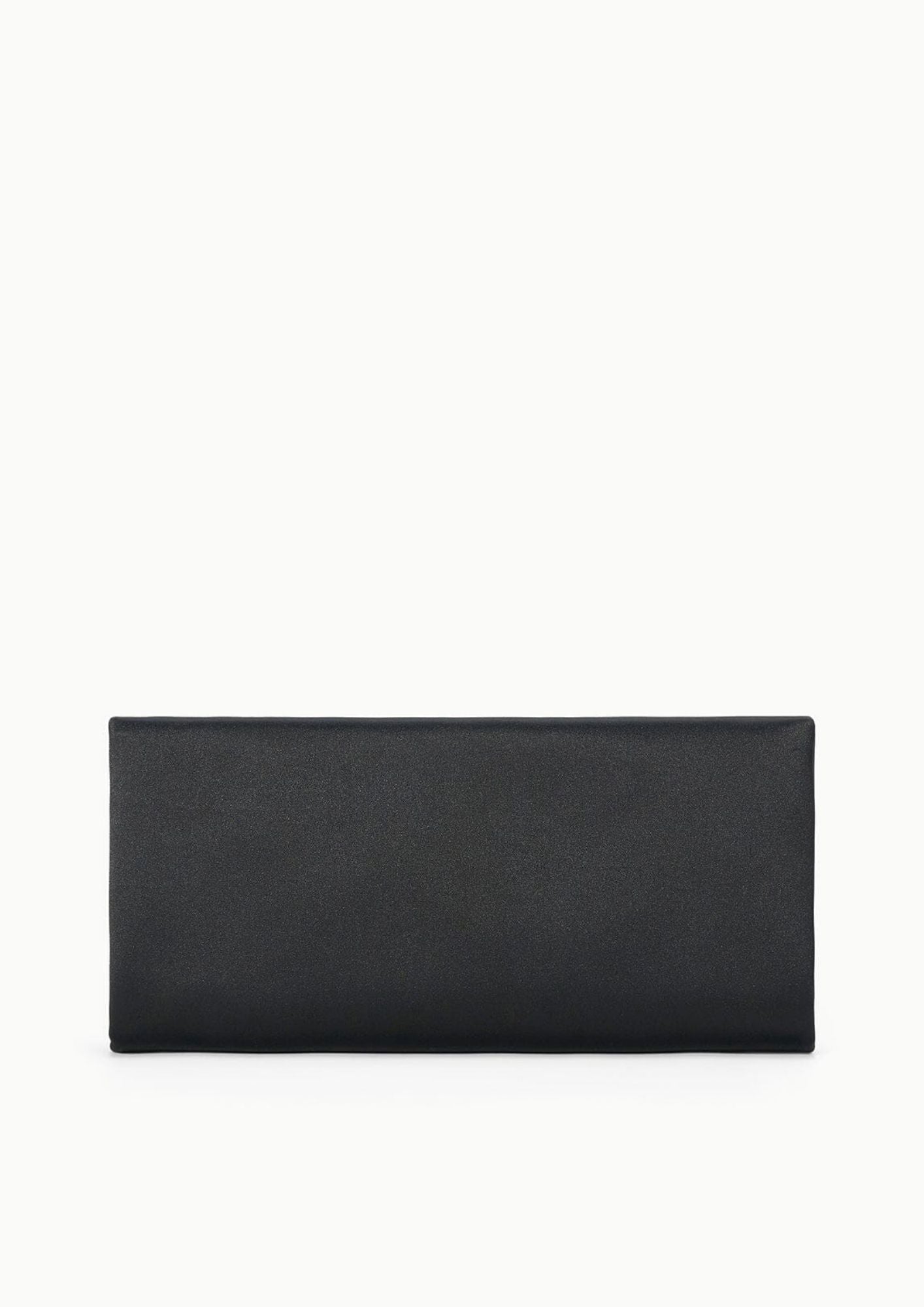 STAUD Muse Satin Clutch Handbag - Black