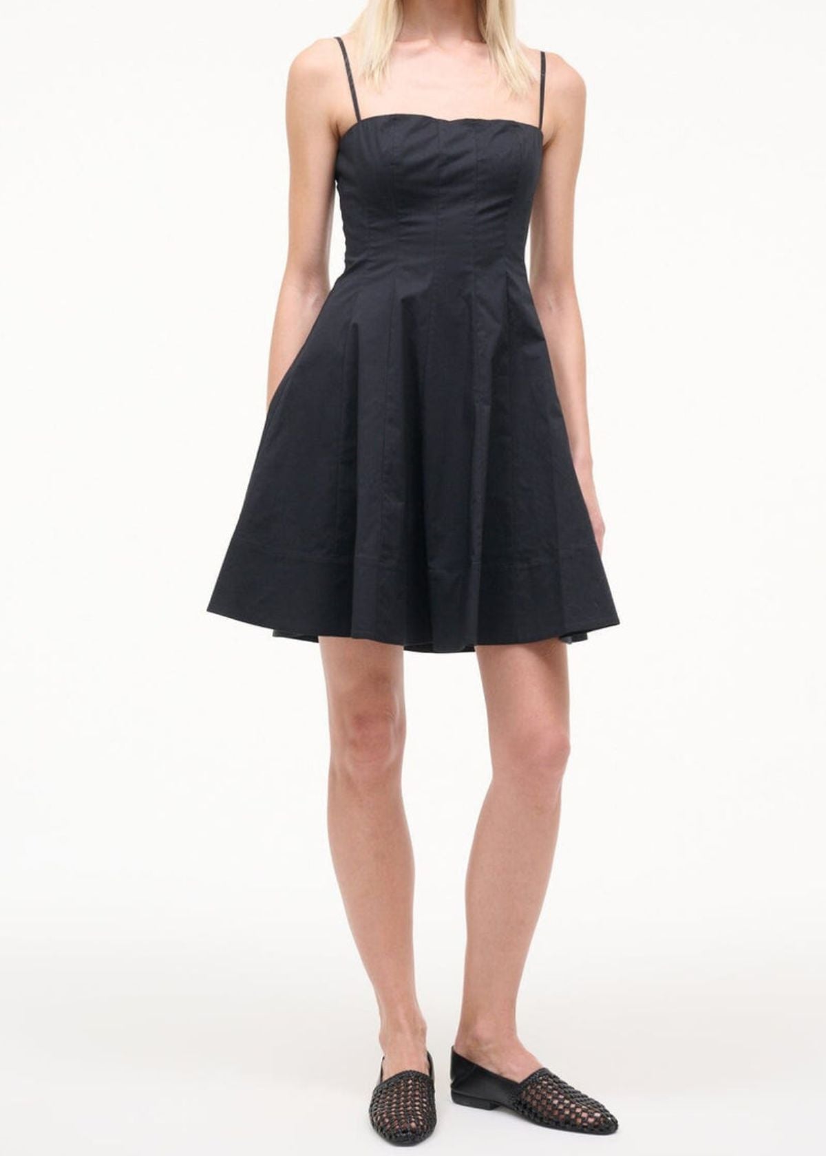 STAUD Wylie Mini Dress - Black