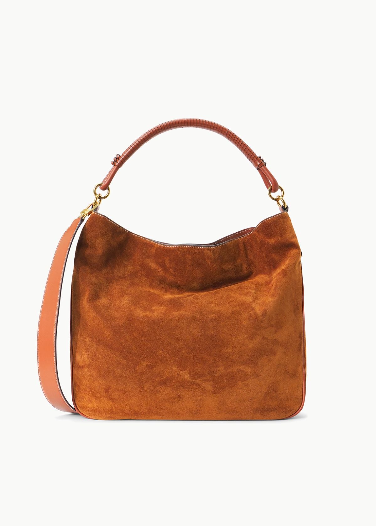 STAUD Perry Hobo Handbag - Tan