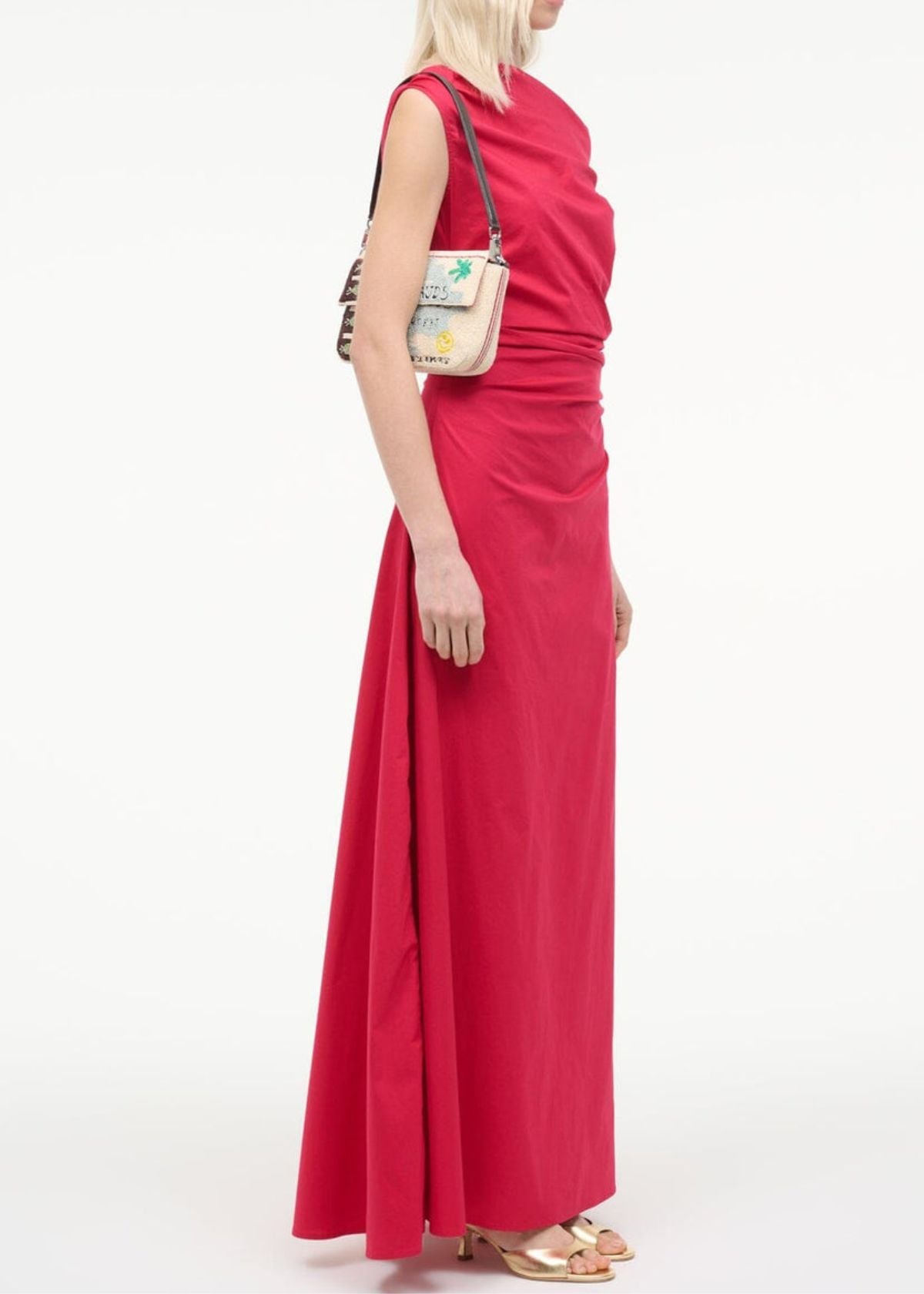 STAUD Phare Maxi Dress - Cherry
