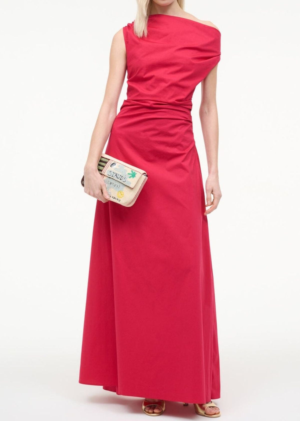 STAUD Phare Maxi Dress - Cherry