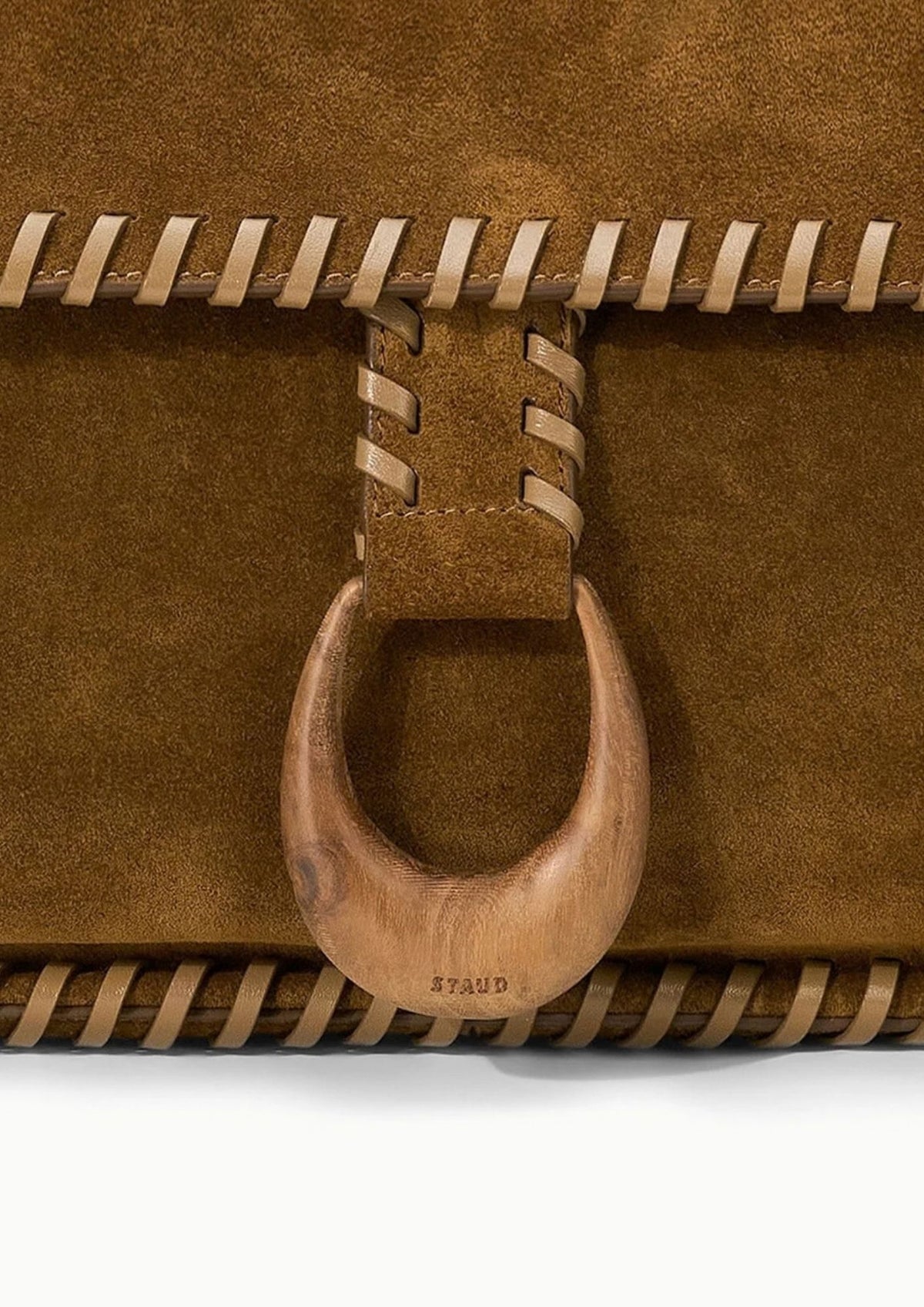 STAUD Harlow Messenger Handbag - Cigar