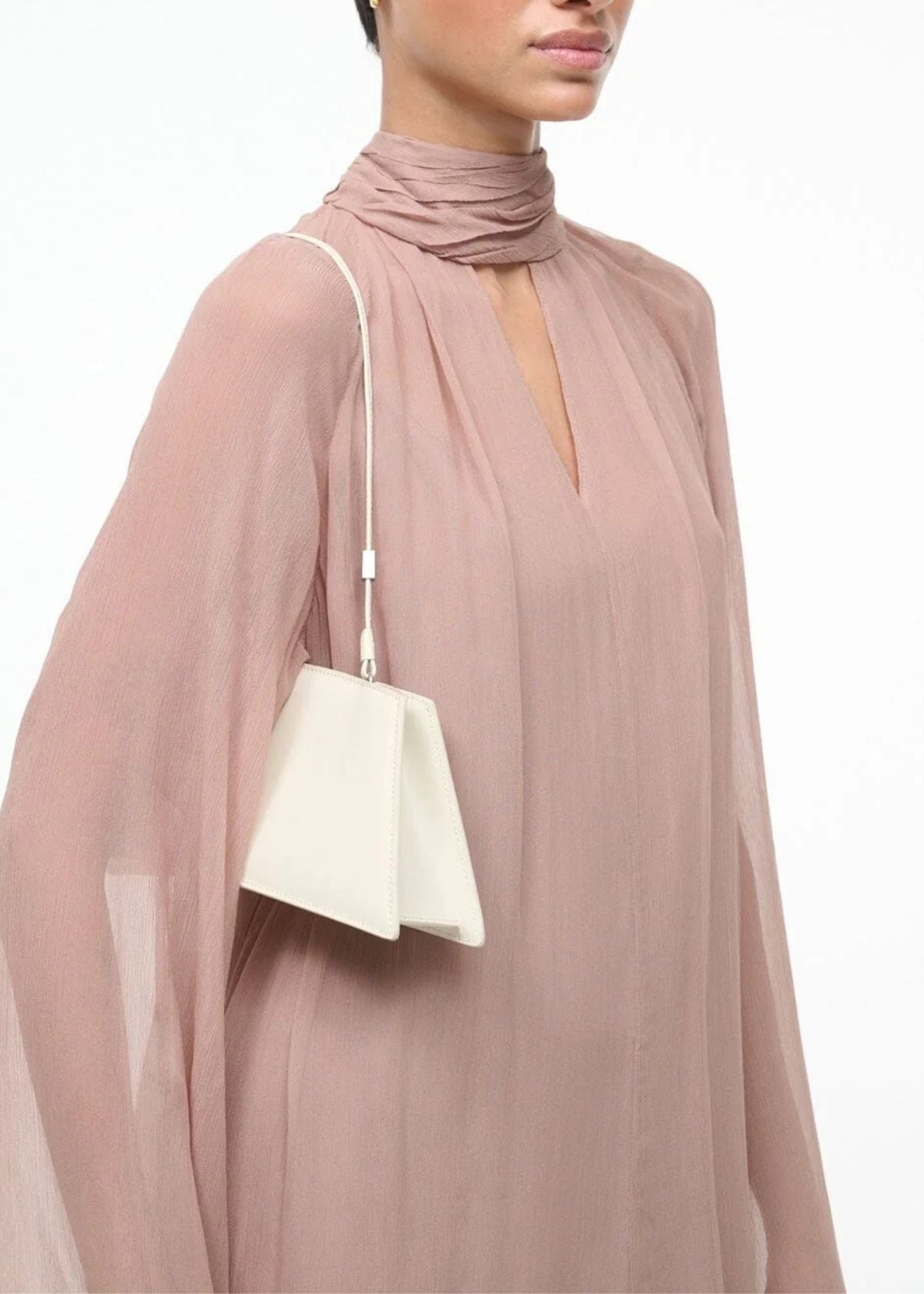STAUD Coco Shoulder Handbag - Cream