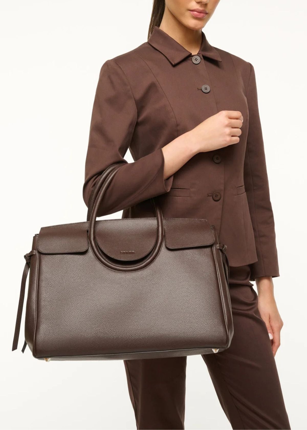 STAUD Maude Carryall Handbag - Espresso