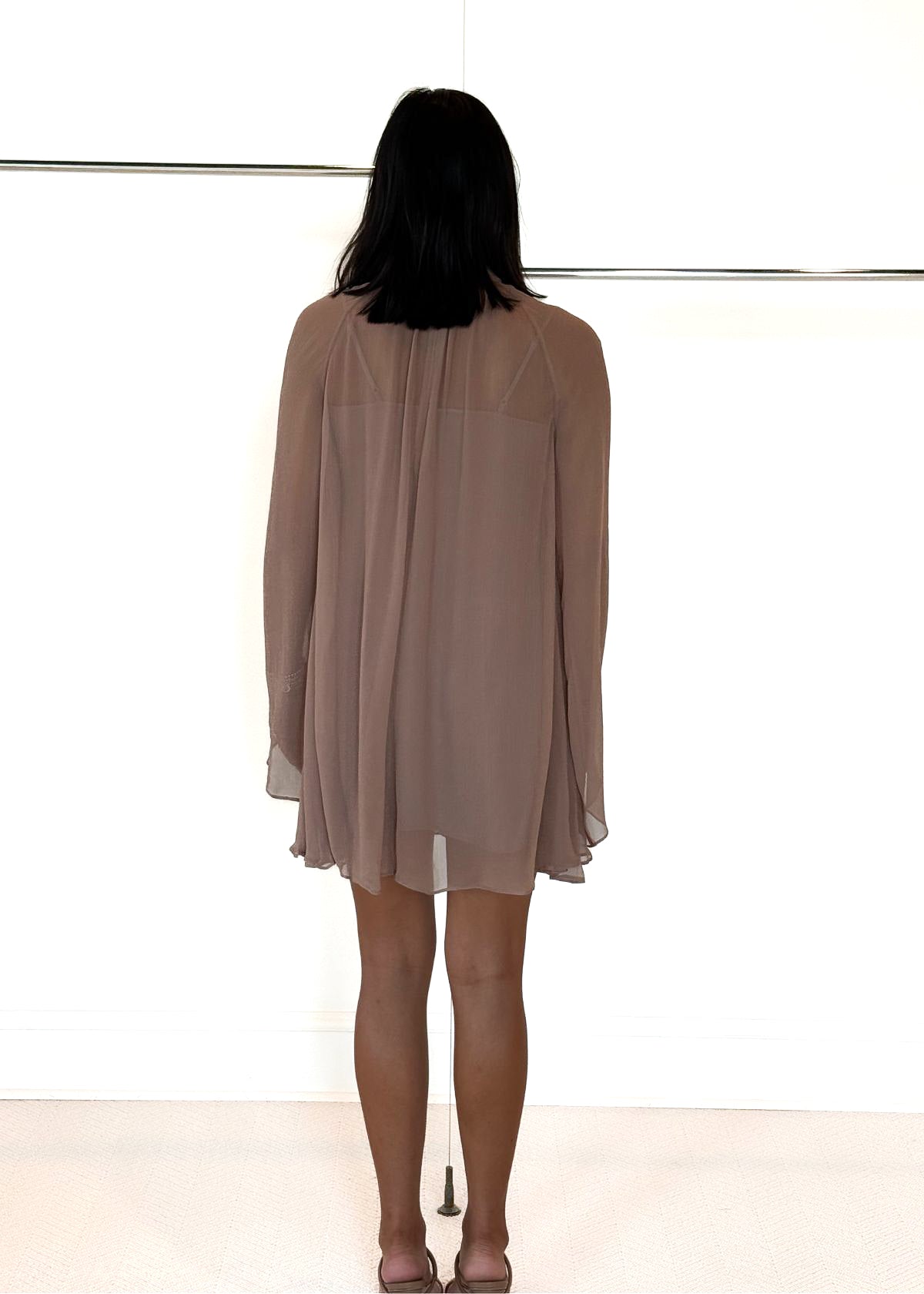 STAUD Esther Mini Dress - Taupe