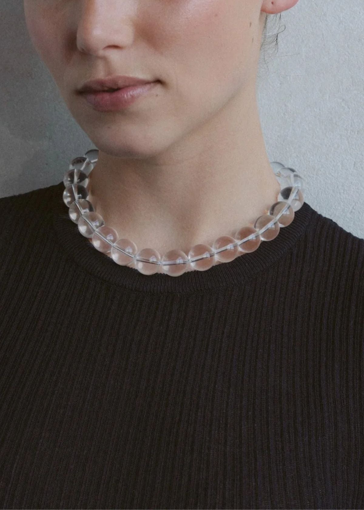 STELLAR WHISPERS Grace Clear Quartz Necklace - 42 cm