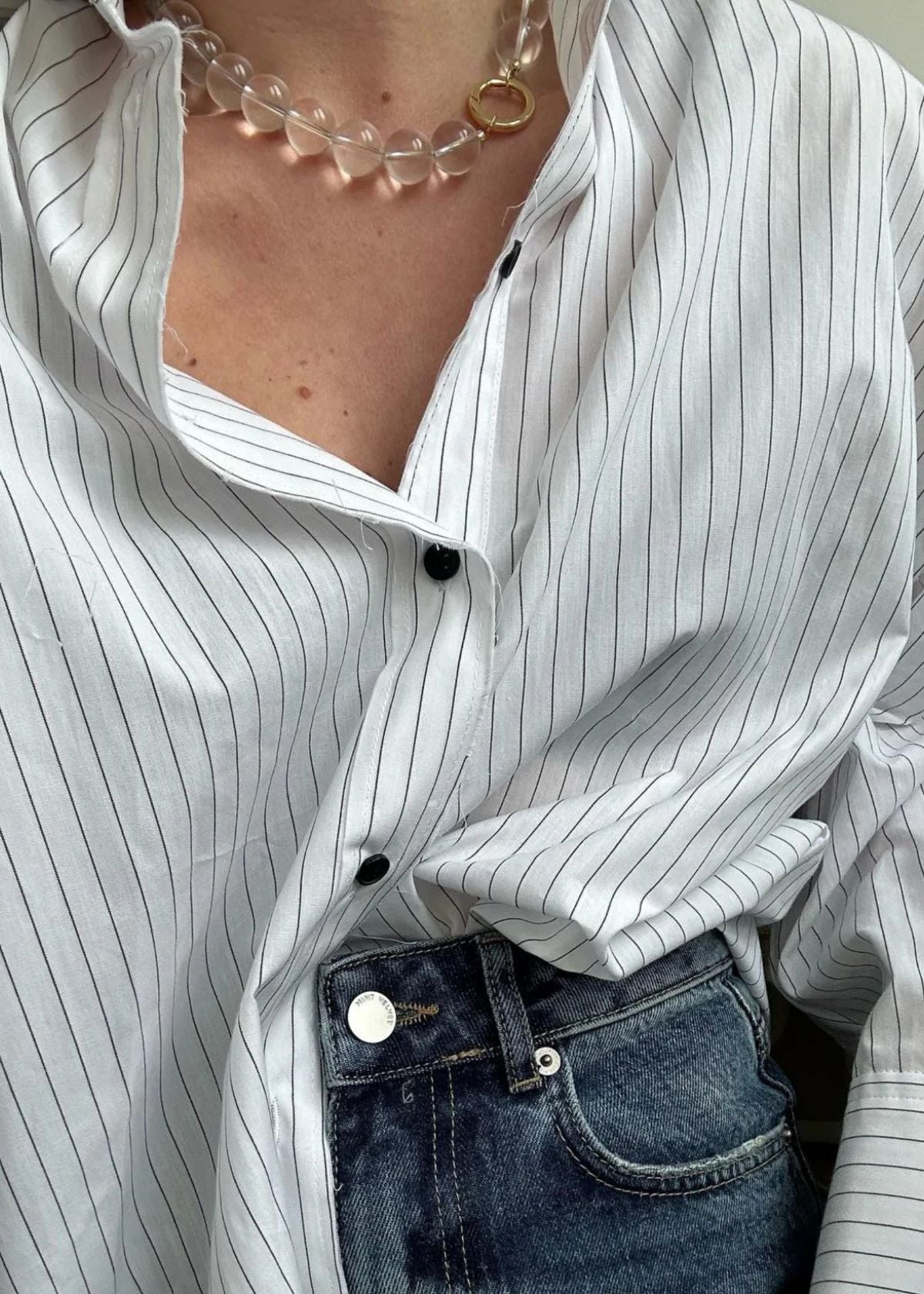 STELLAR WHISPERS Grace Clear Quartz Necklace - 42 cm