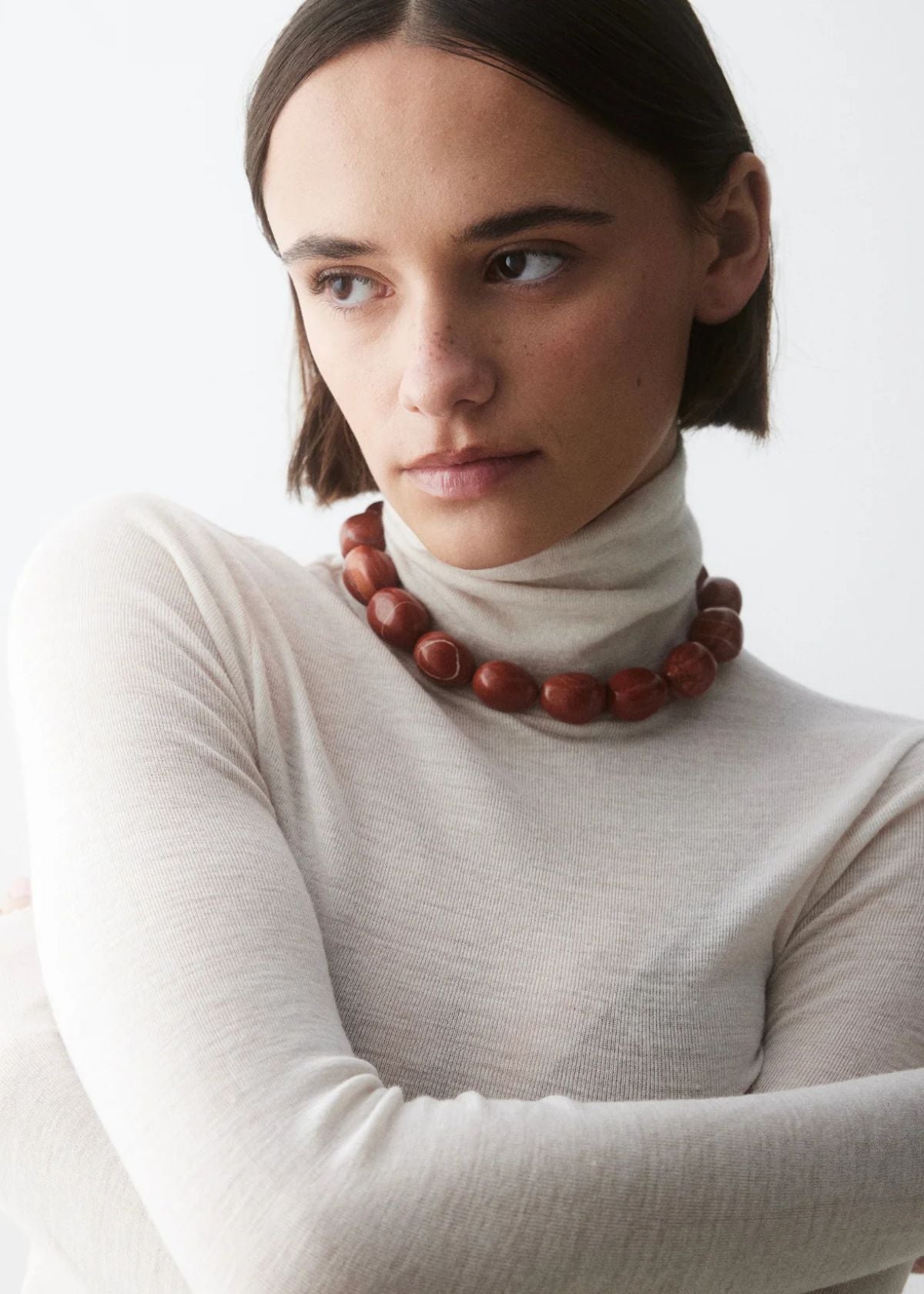 STELLAR WHISPERS Ignite Red Jasper Necklace - 50 cm