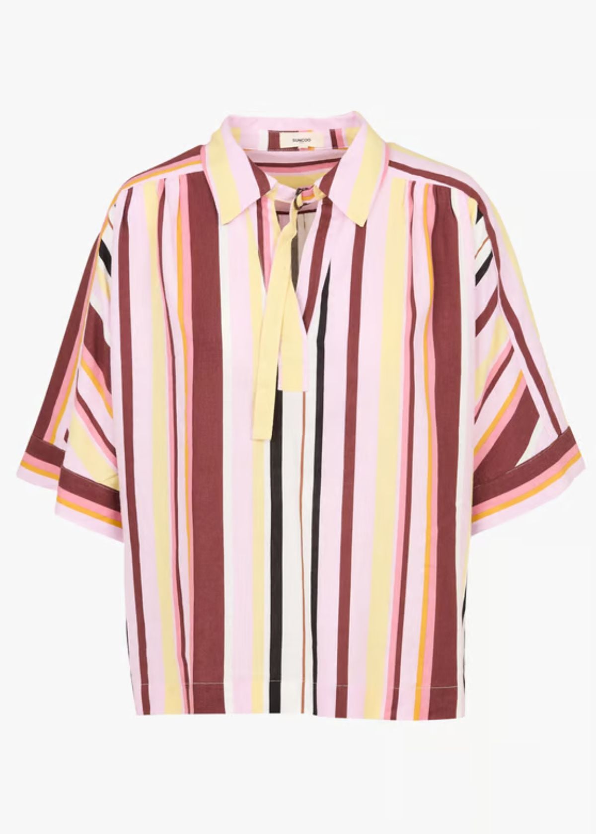 SUNCOO Lesly Striped Top - Rose
