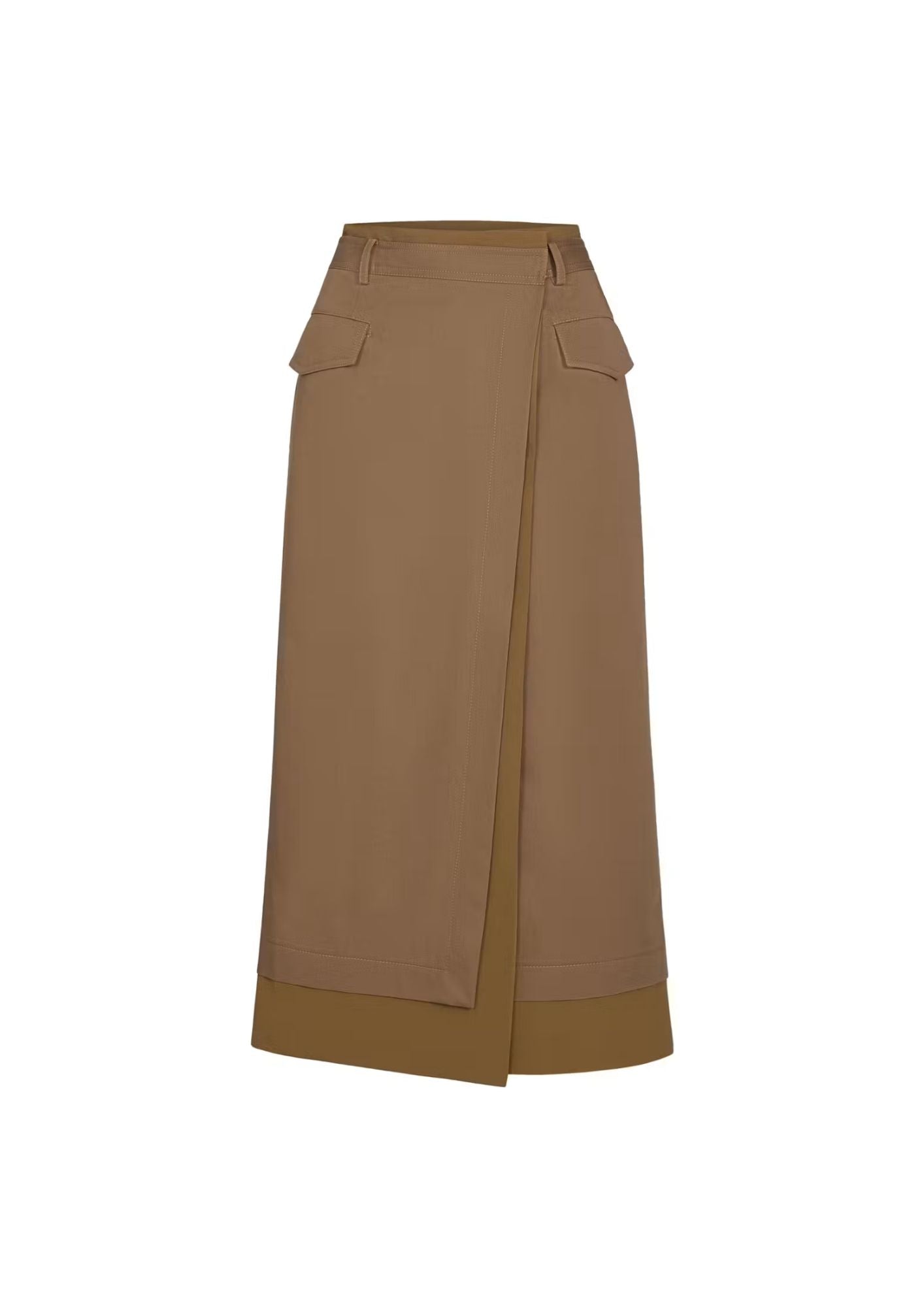 TWP A Trip to the Met Skirt - British Khaki