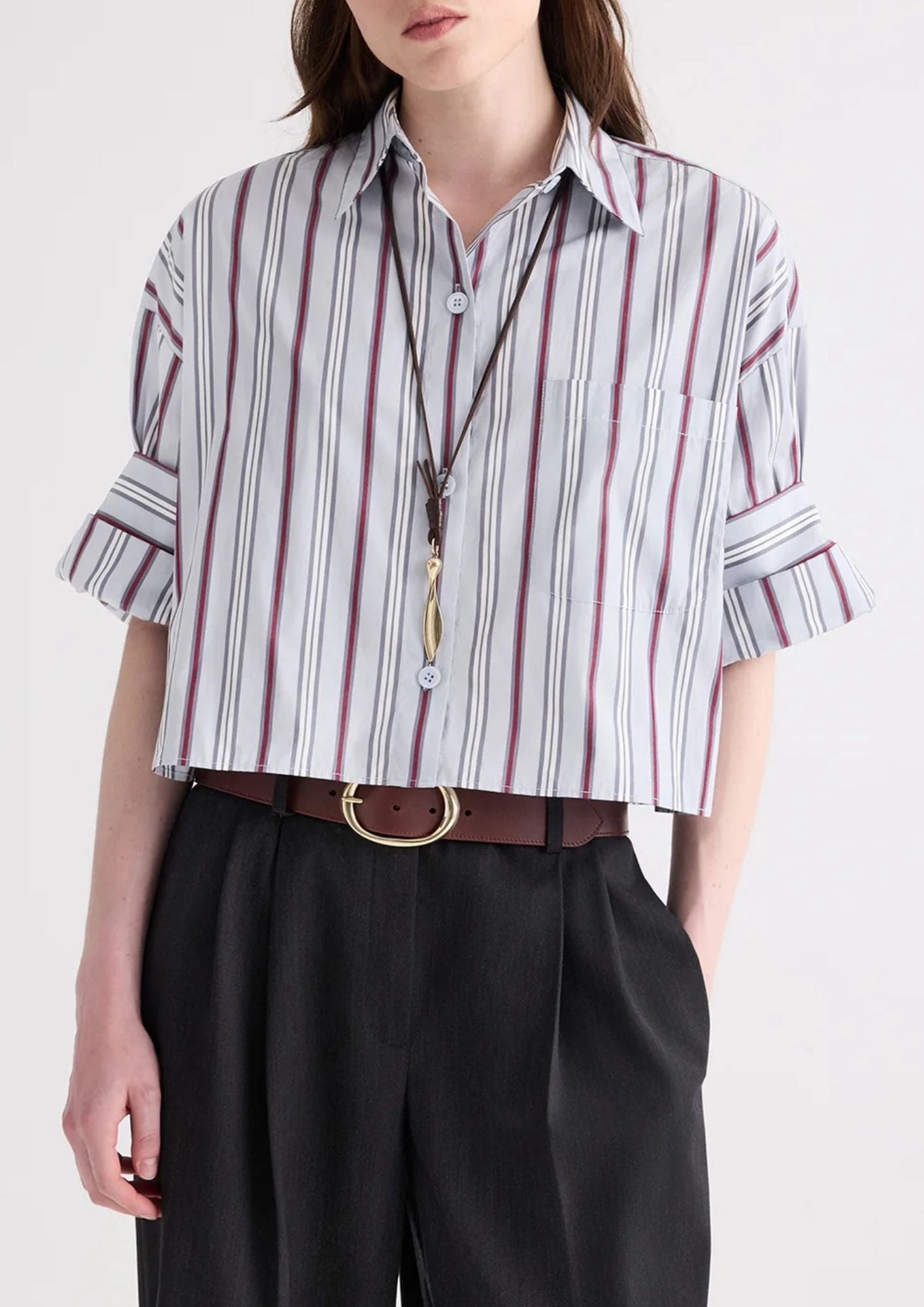 TWP Next Ex Top - Light Grey Multi