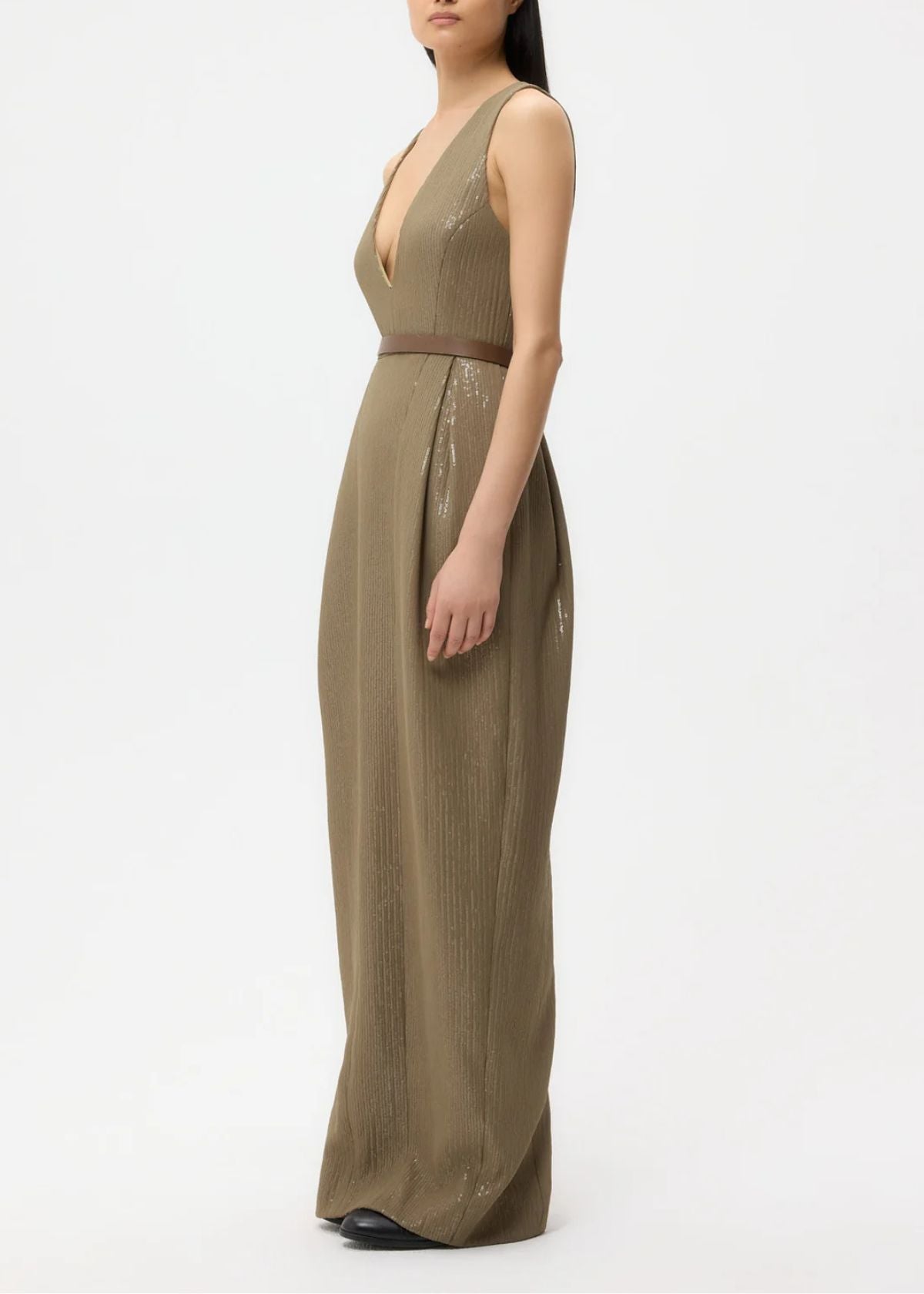 TWP Used To Love Me A Lot Dress - Olive