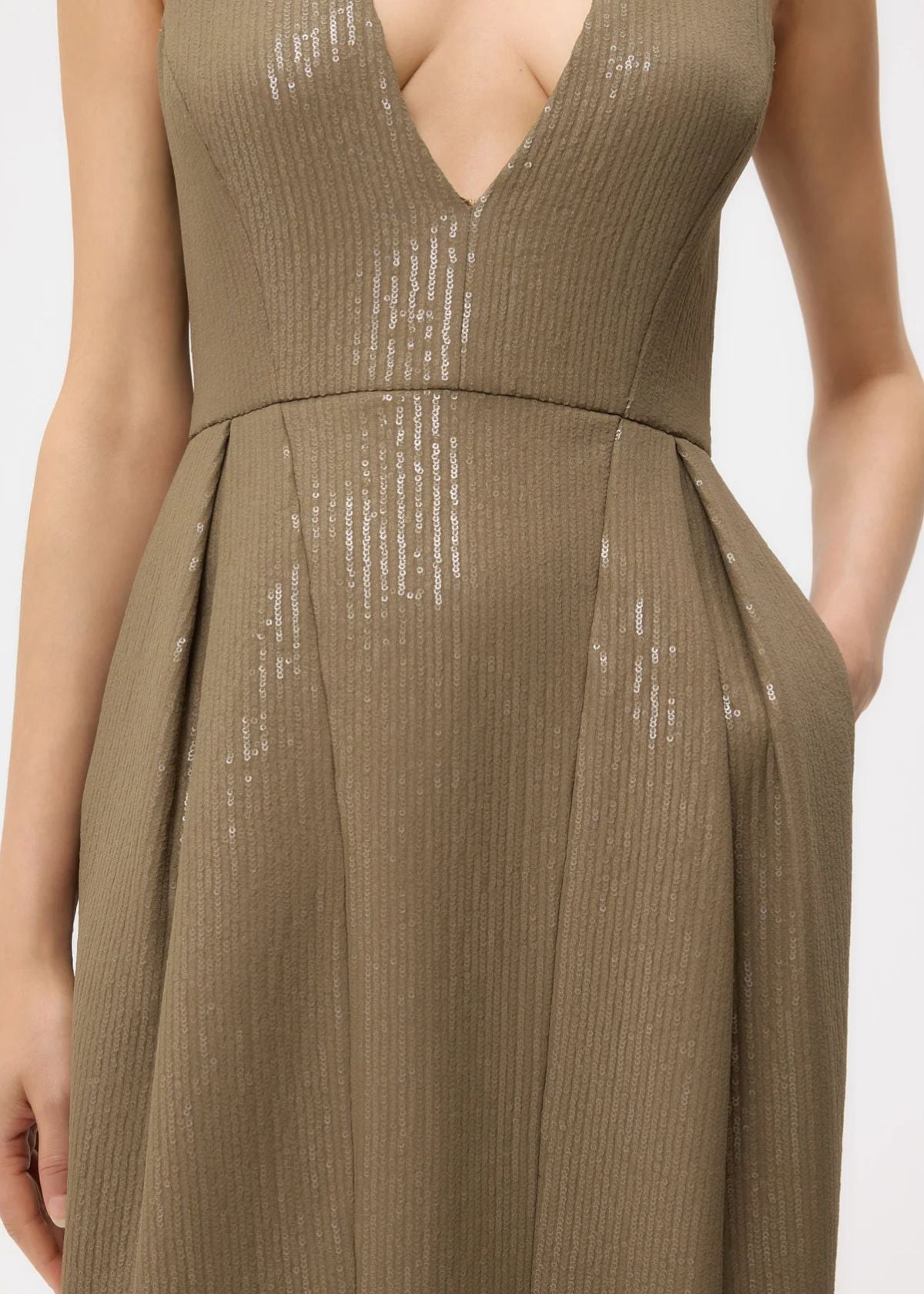 TWP Used To Love Me A Lot Dress - Olive