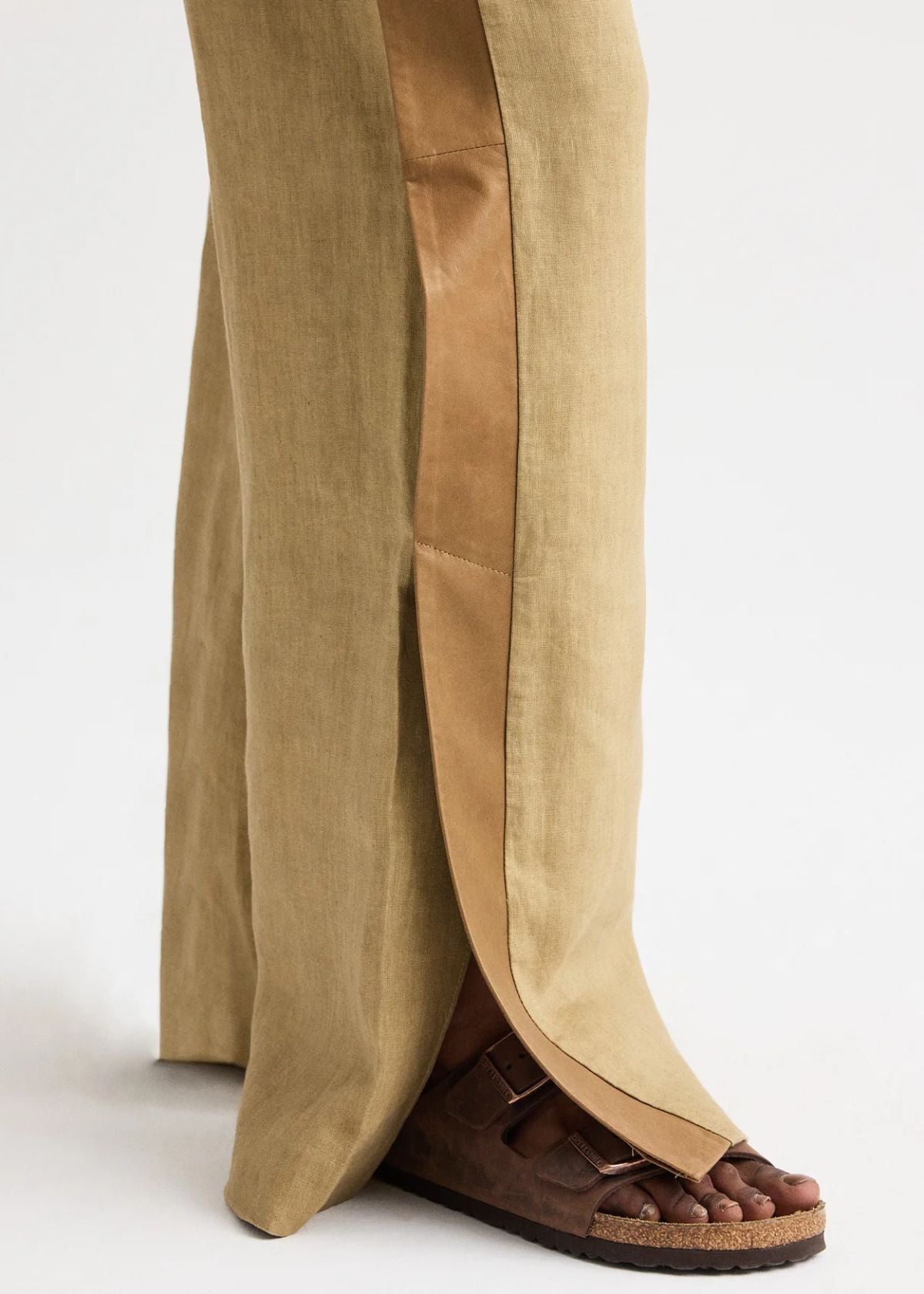 TWP Slim A Pant with Lip Tux - Kelp/Ermine