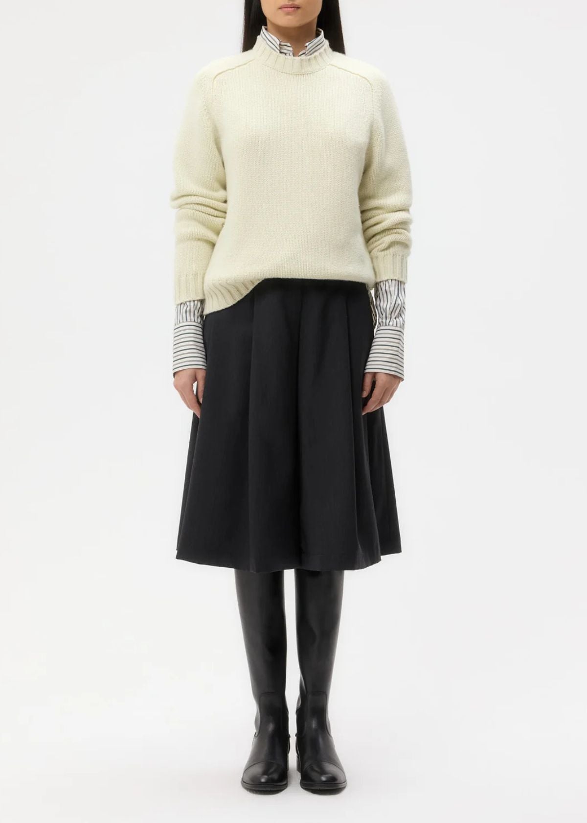 TWP New Jill Crew Sweater - Aloe Wash