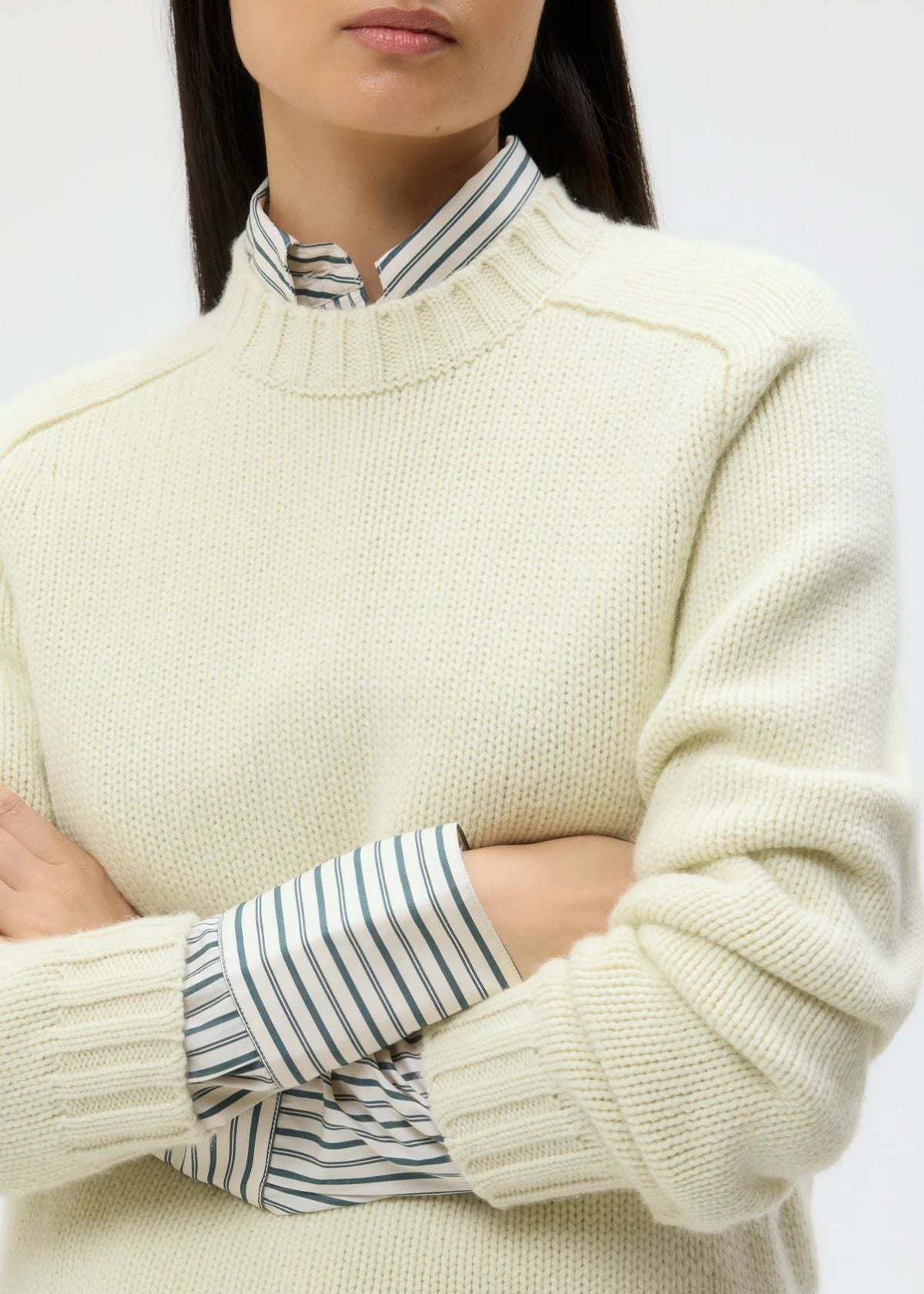 TWP New Jill Crew Sweater - Aloe Wash