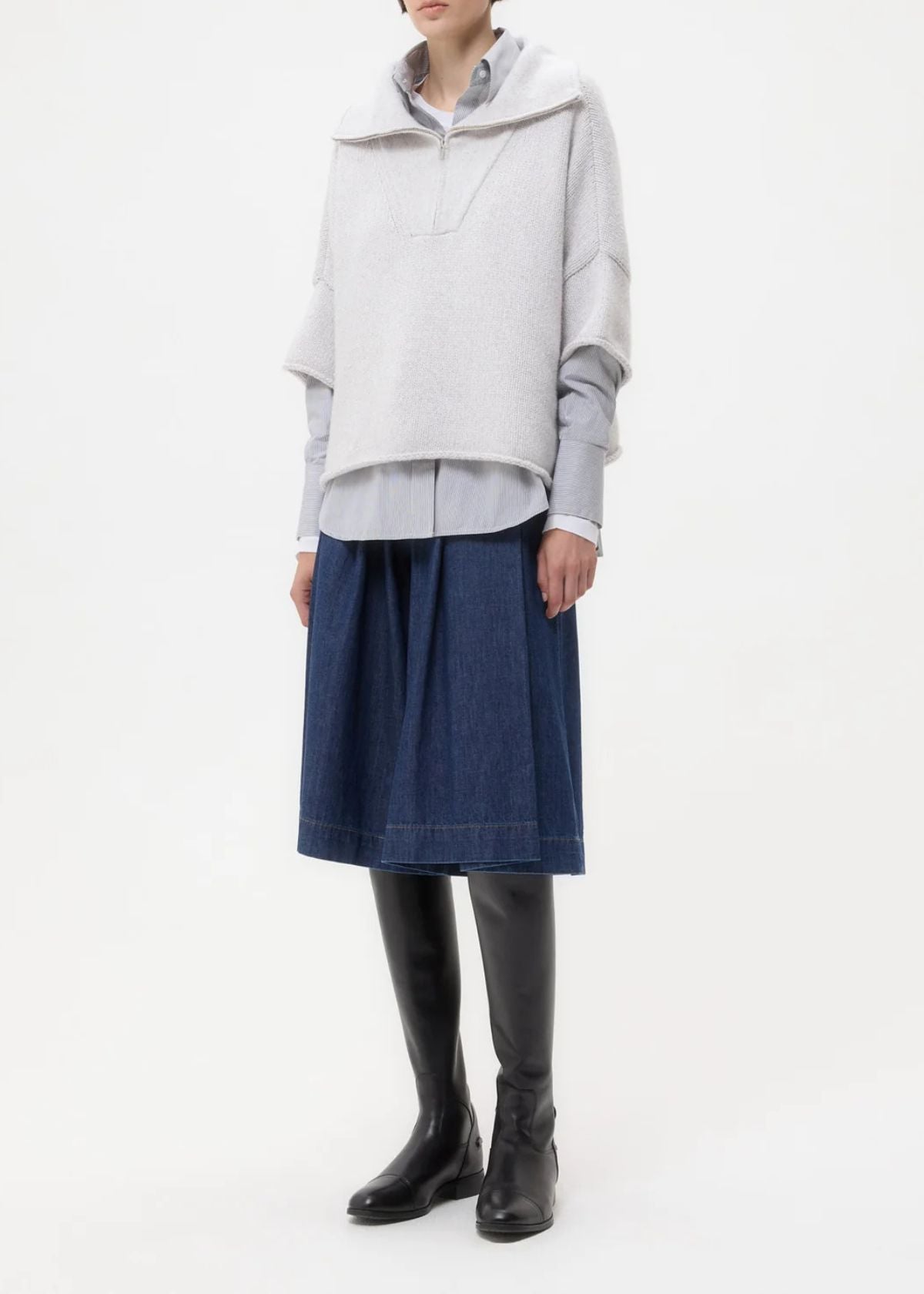 TWP In the Morning Sweater - Light Heather Grey