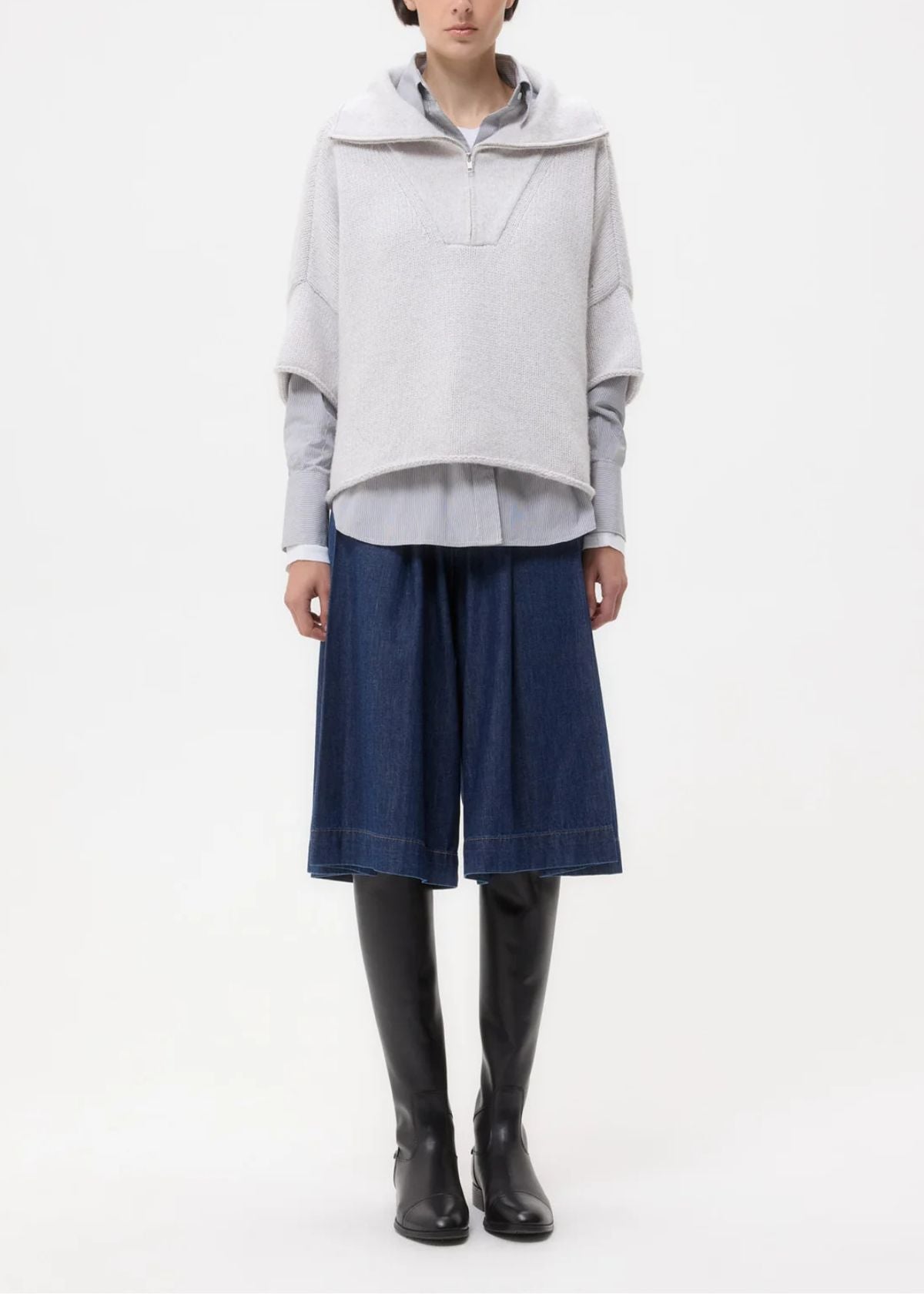 TWP In the Morning Sweater - Light Heather Grey