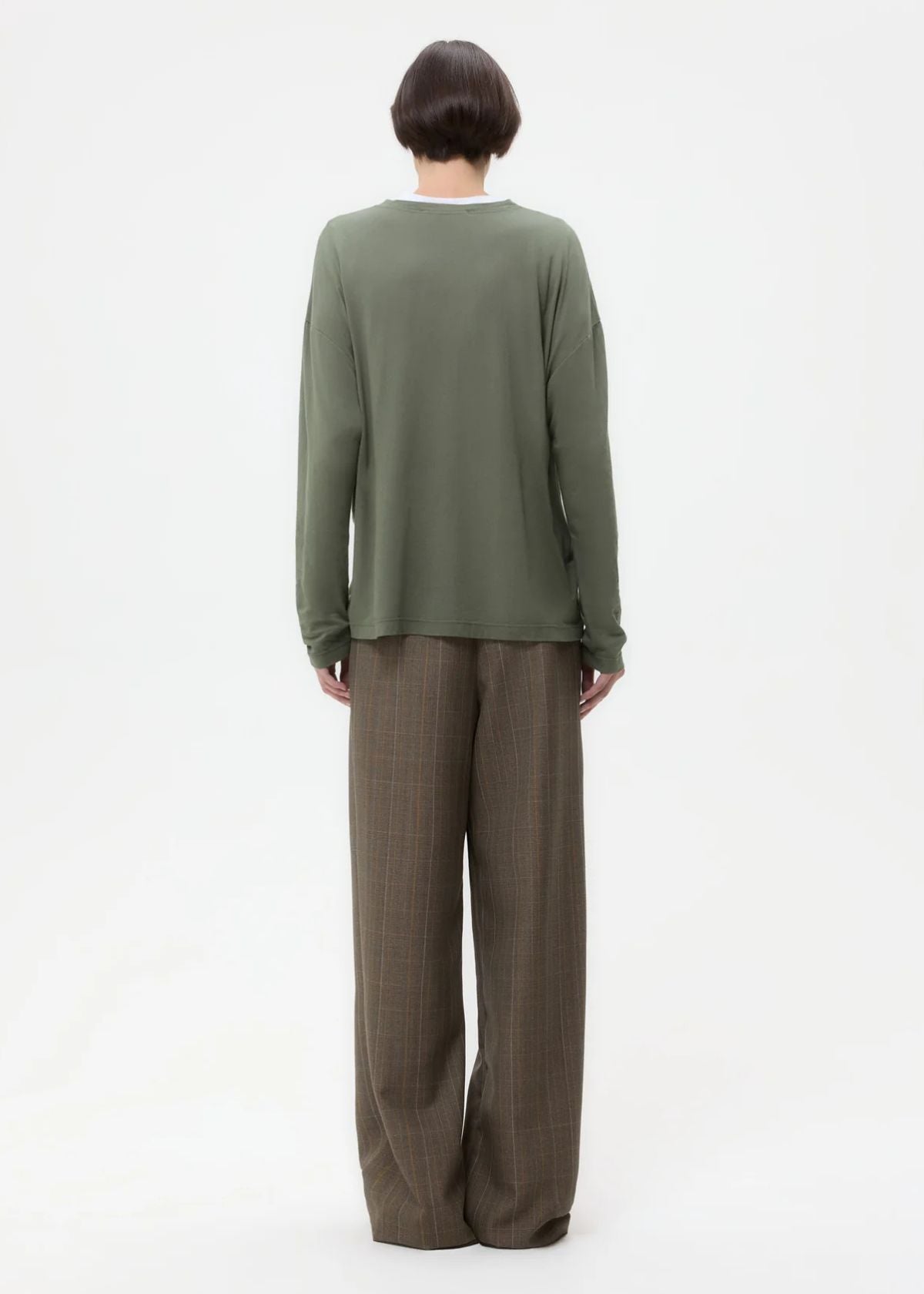 TWP Sulli Stretch Wool Pant - Medium Heather Grey Multi