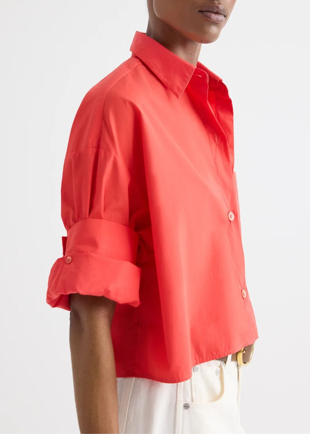 TWP Next Ex Superfine Cotton Top - Tomato