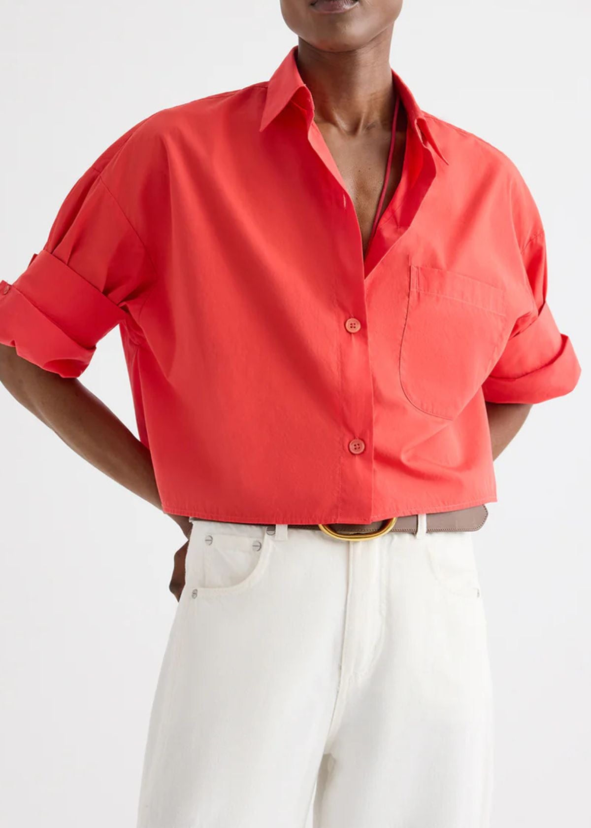 TWP Next Ex Superfine Cotton Top - Tomato
