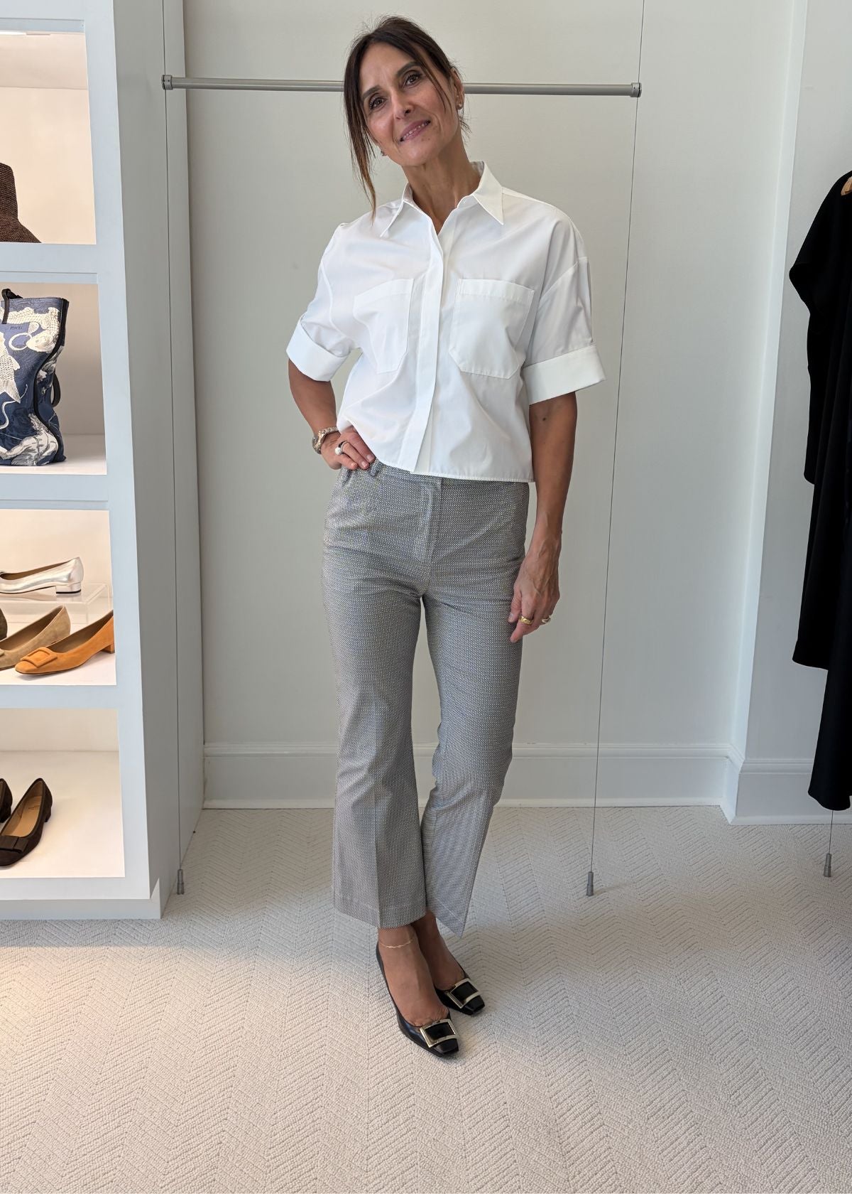 PUROTATTO Bootcut Pant - Grey Print