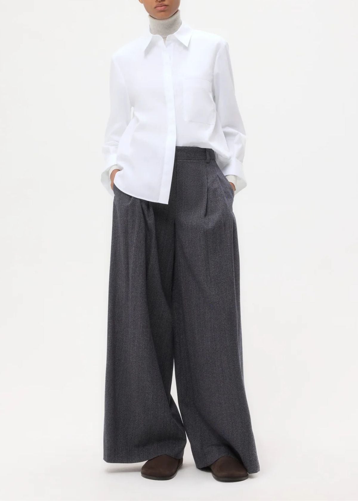 TWP Boyfriend Superfine Cotton Top - White