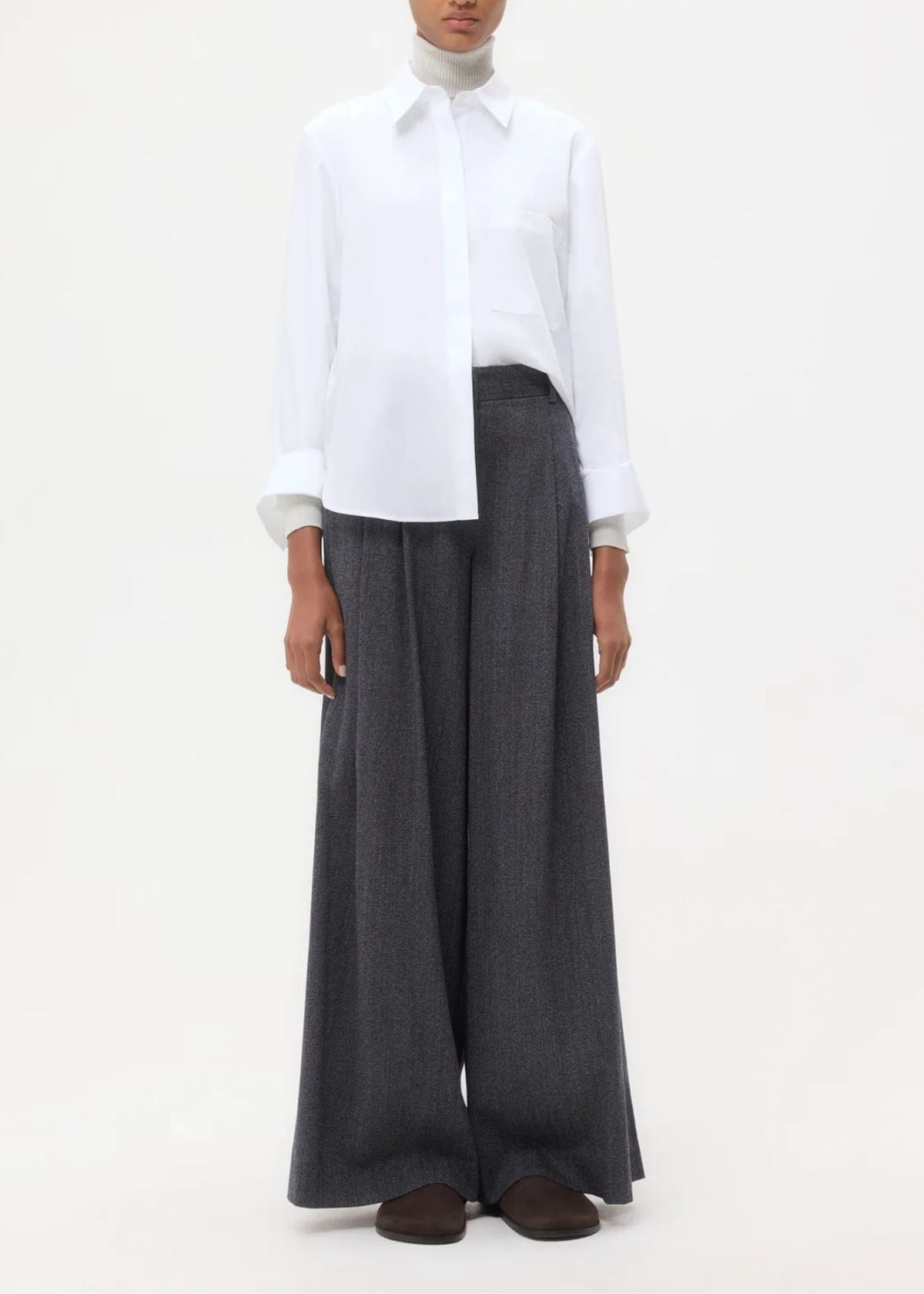 TWP Boyfriend Superfine Cotton Top - White