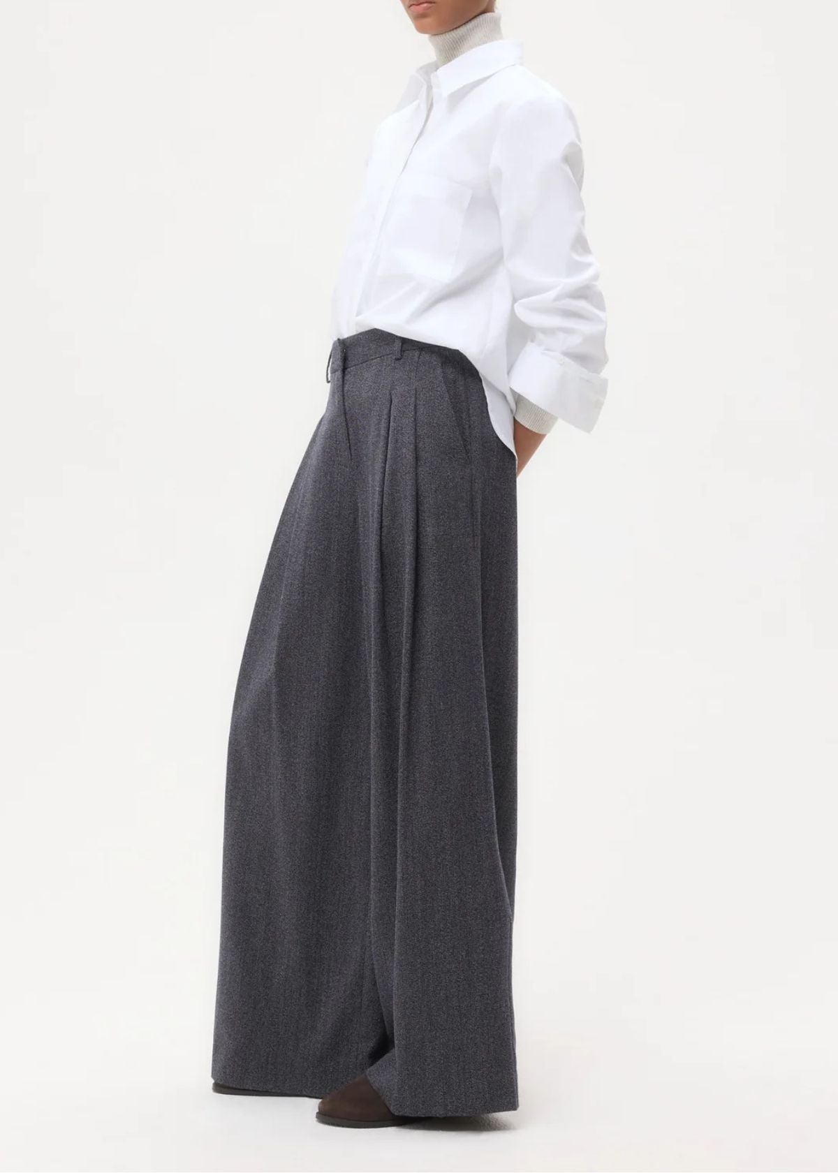 TWP Boyfriend Superfine Cotton Top - White