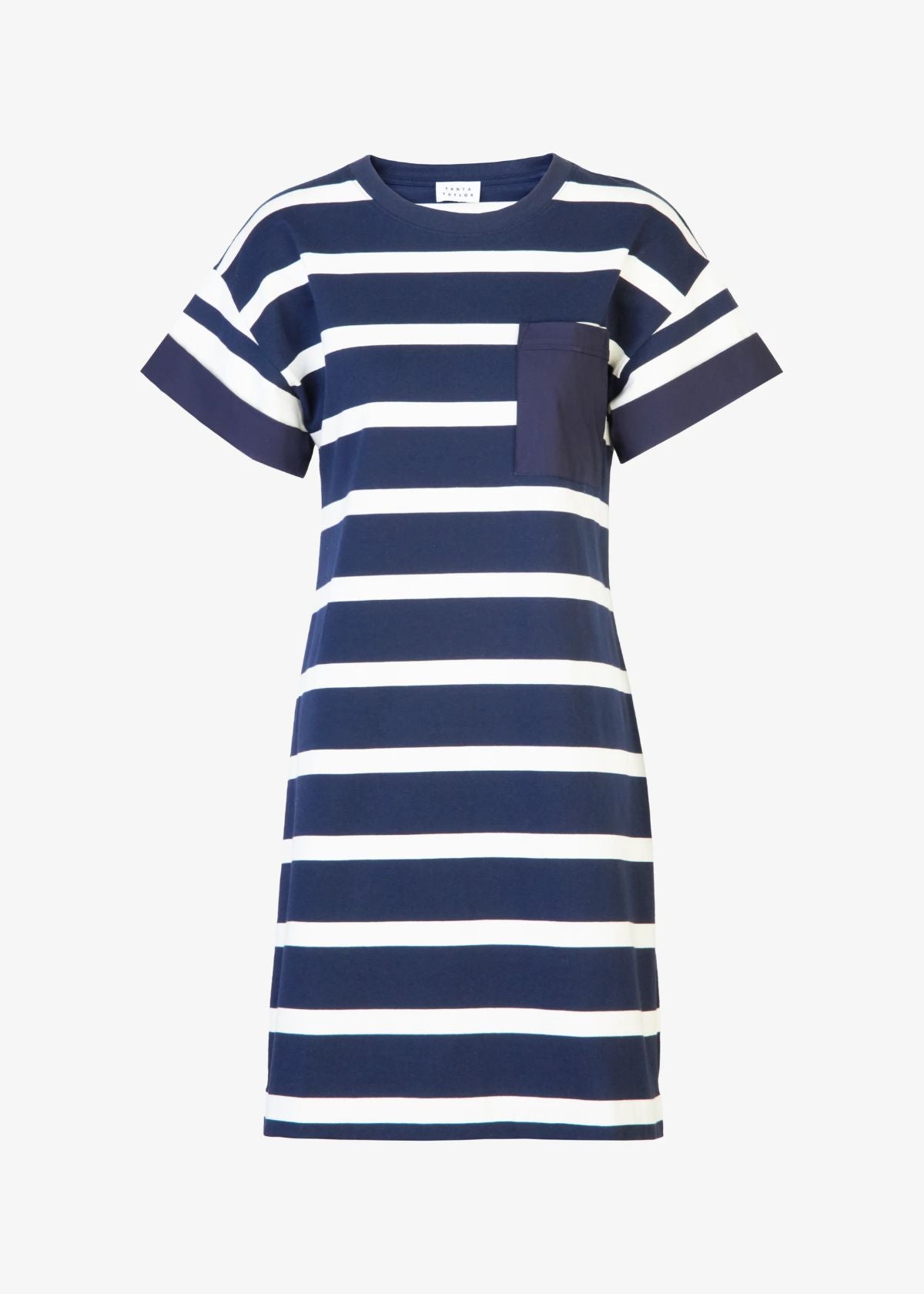 TANYA TAYLOR Waverly Dress - Maritime Blue/White Multi