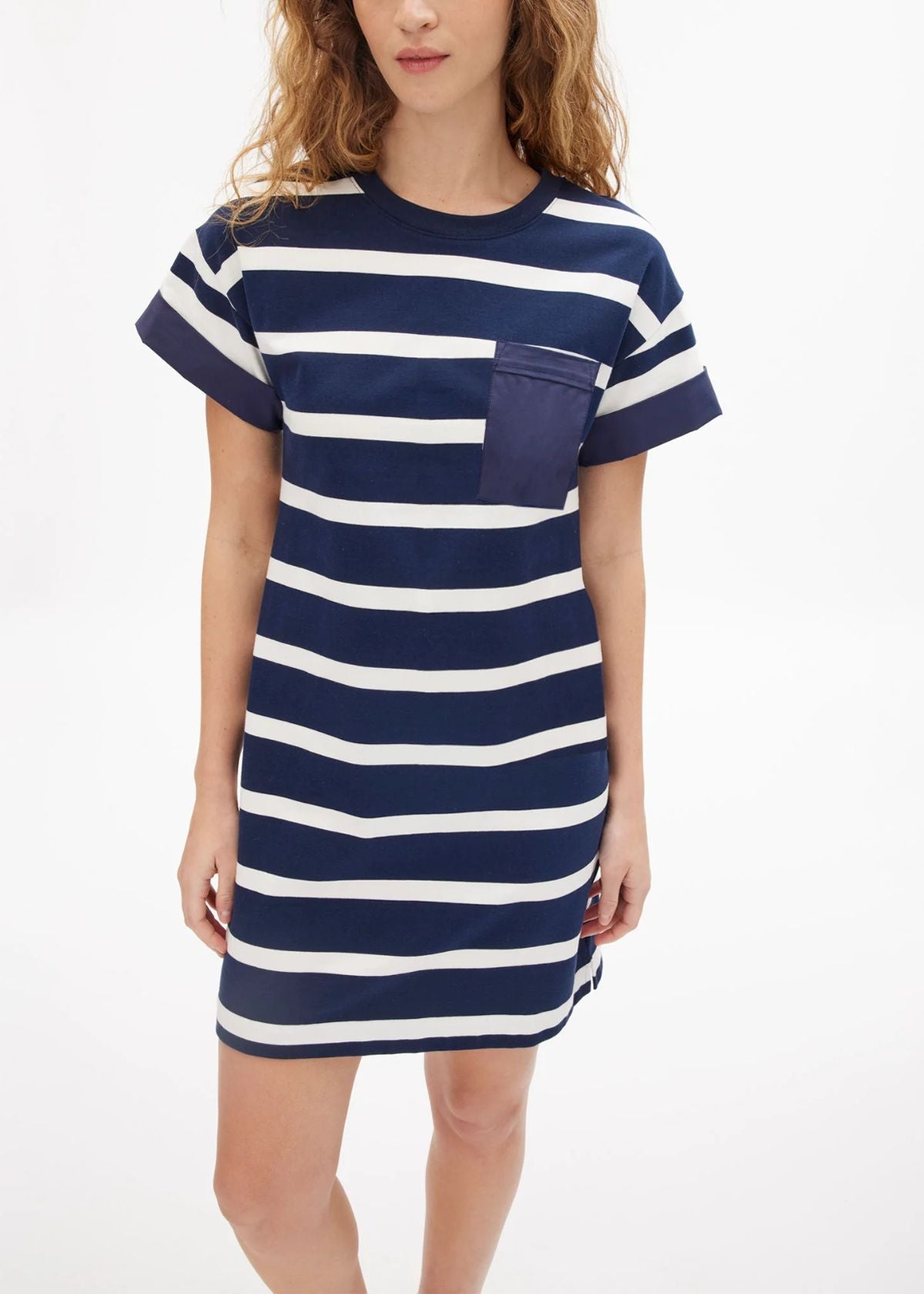 TANYA TAYLOR Waverly Dress - Maritime Blue/White Multi