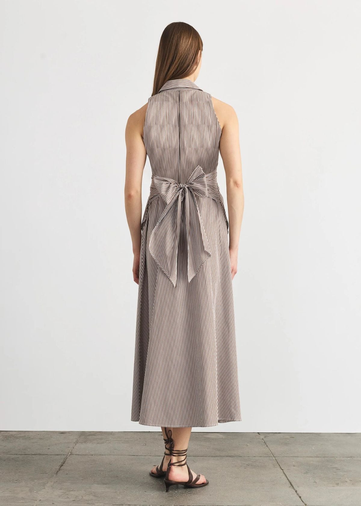 TANYA TAYLOR Hannah Dress - Acorn/Optic White