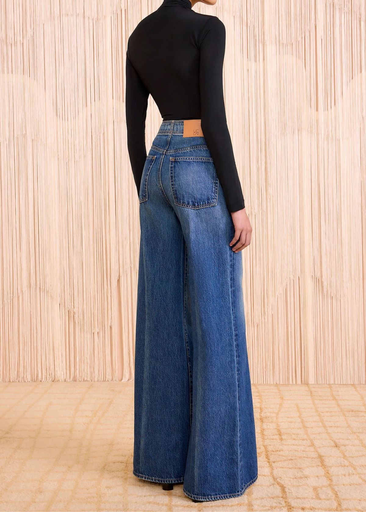ULLA JOHNSON The Bianca High Rise Kick Flare Jean - Nile