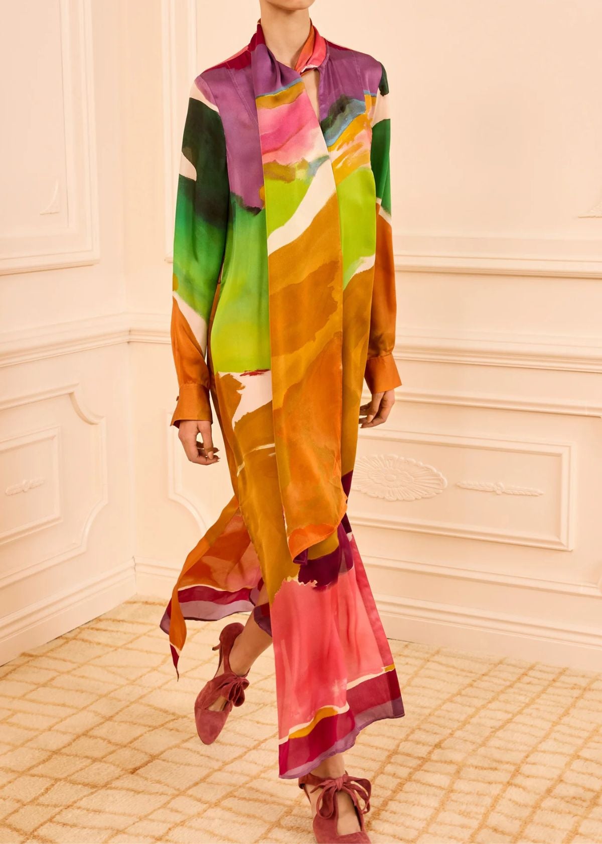 ULLA JOHNSON Critique Silk Dress - Nature Abhors a Vacuum