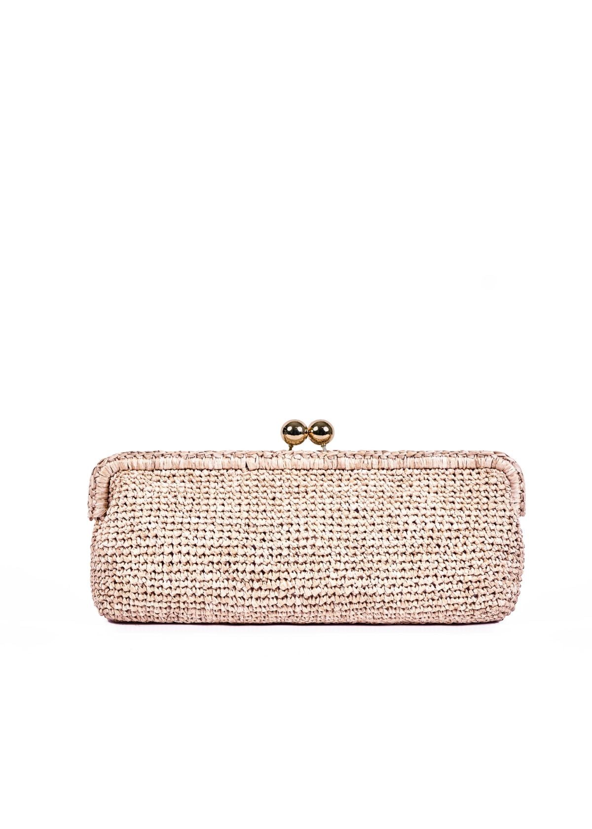 VIAMAILBAG Cora Crochet Clutch Handbag - White
