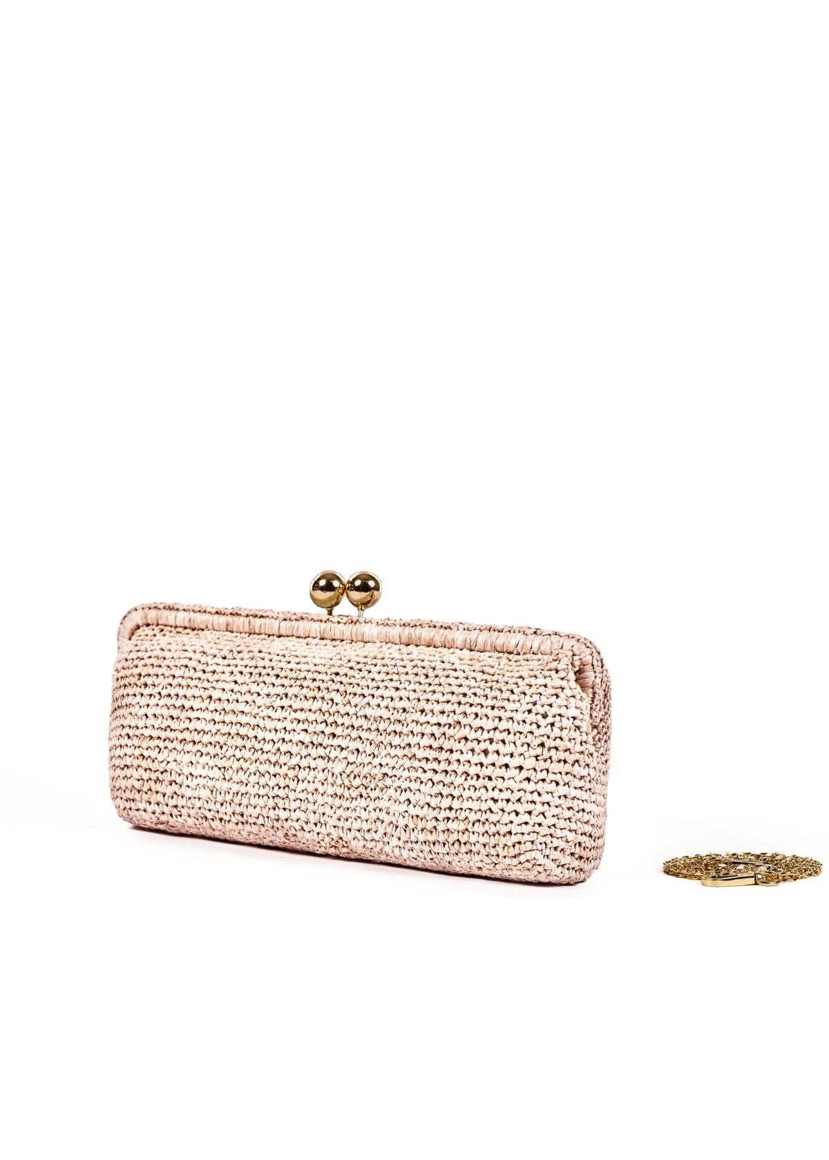 VIAMAILBAG Cora Crochet Clutch Handbag - White