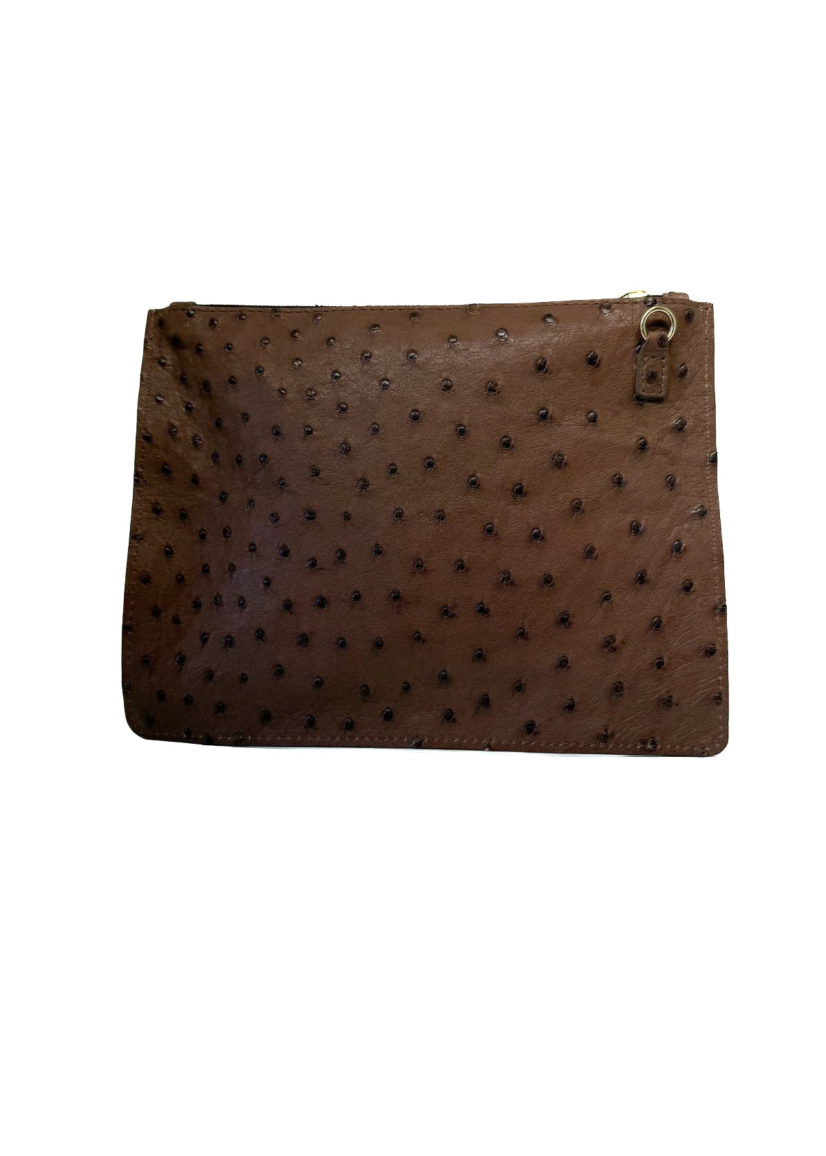 W.KLEINBERG Ostrich Zipper Pouch Handbang - Kango