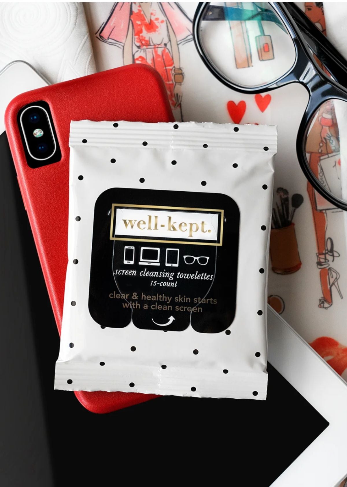 WELL-KEPT Screen Cleansing Towelettes - Jackie